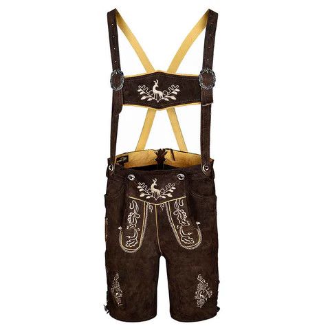 Other Men's Oktoberfest Costumes Lederhosen 'Otto' Dark Size US 34 / EU 50 - 5 Thumbnail