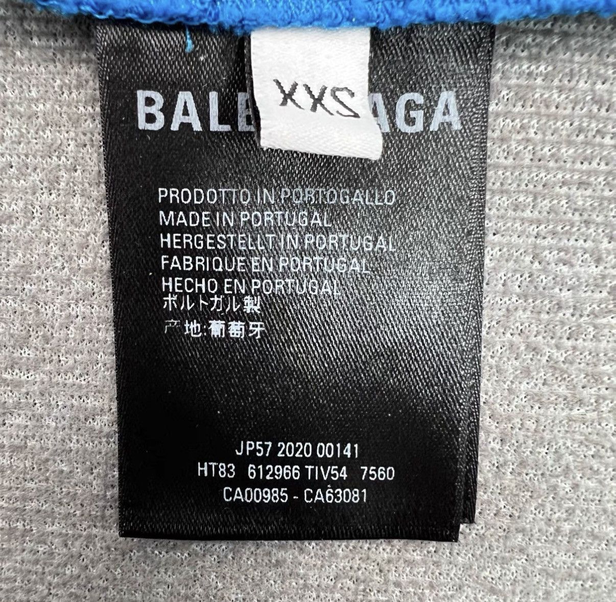 Balenciaga Balenciaga Blue Letter Print Logo Short Sleeve T-Shirt Size US XXS / EU 40 - 5 Thumbnail