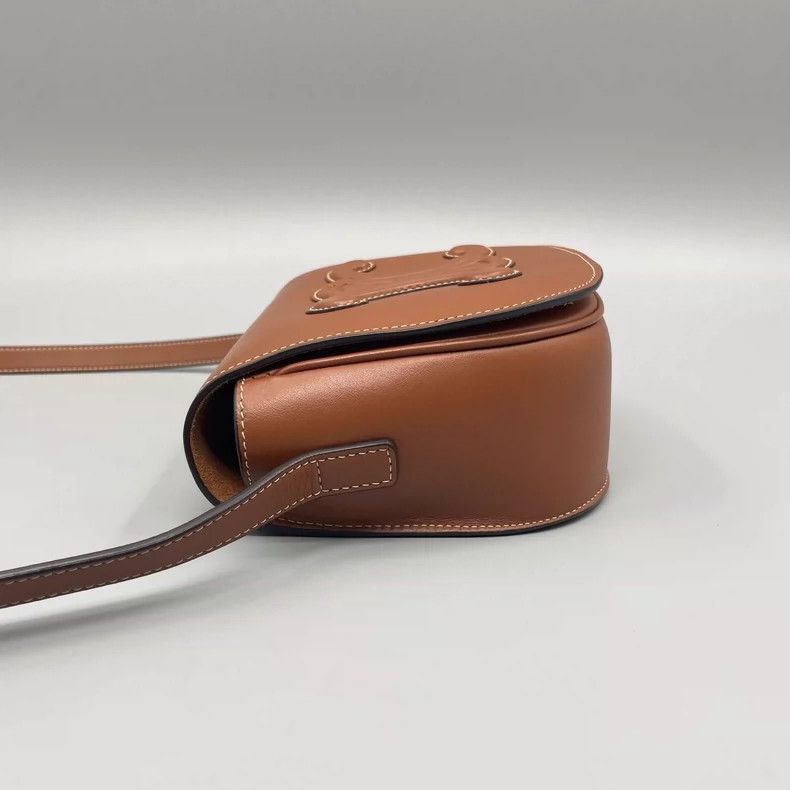 Celine Celine Caramel Embossed Crossbody Bag-2505 Size ONE SIZE - 4 Thumbnail