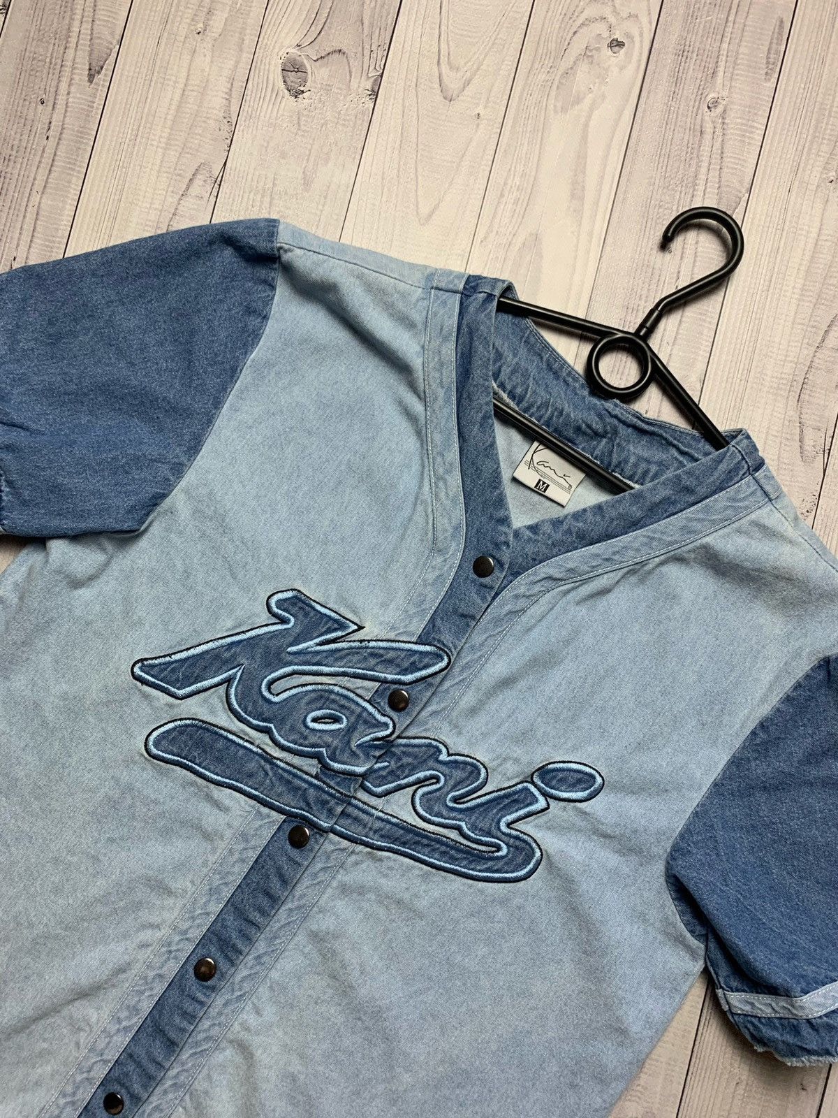 Vintage Karl Kani denim shirt size S Size US S / EU 44-46 / 1 - 2 Thumbnail