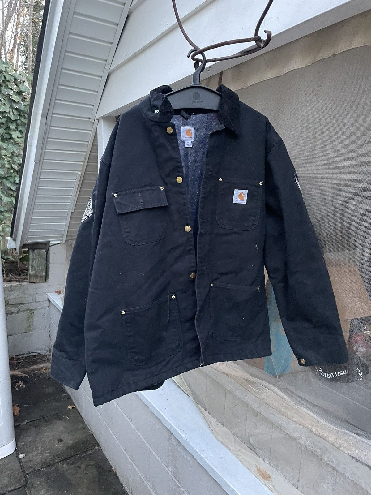 image of Carhartt x Vintage Black Chore Coat, Men's (Size XL)