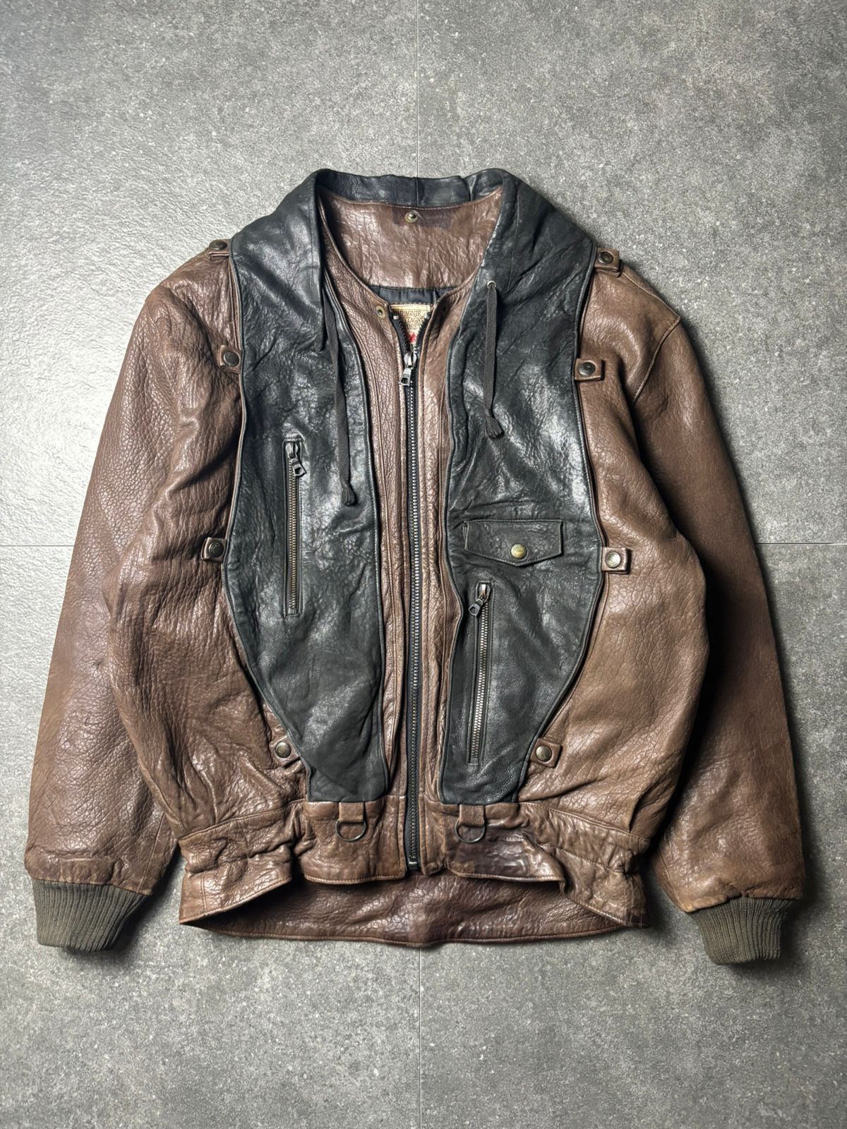 Marithe + Francois Girbaud 80s Millesimes Marithe Francois Girbaud Leather Jacket Size US L / EU 52-54 / 3 - 2 Thumbnail