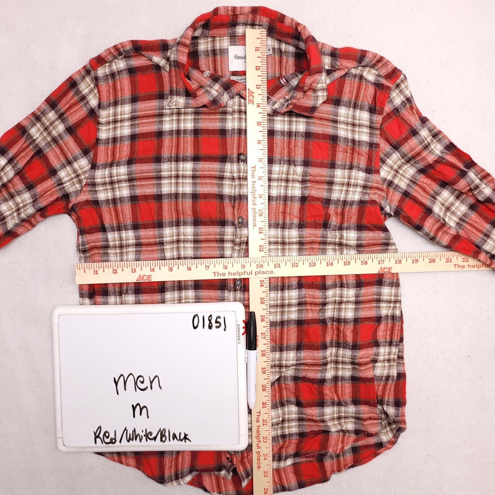 Croft & Barrow Croft & Barrow Tartan Flannel Shirt Mens Size Medium M Red Size US M / EU 48-50 / 2 - 6 Thumbnail