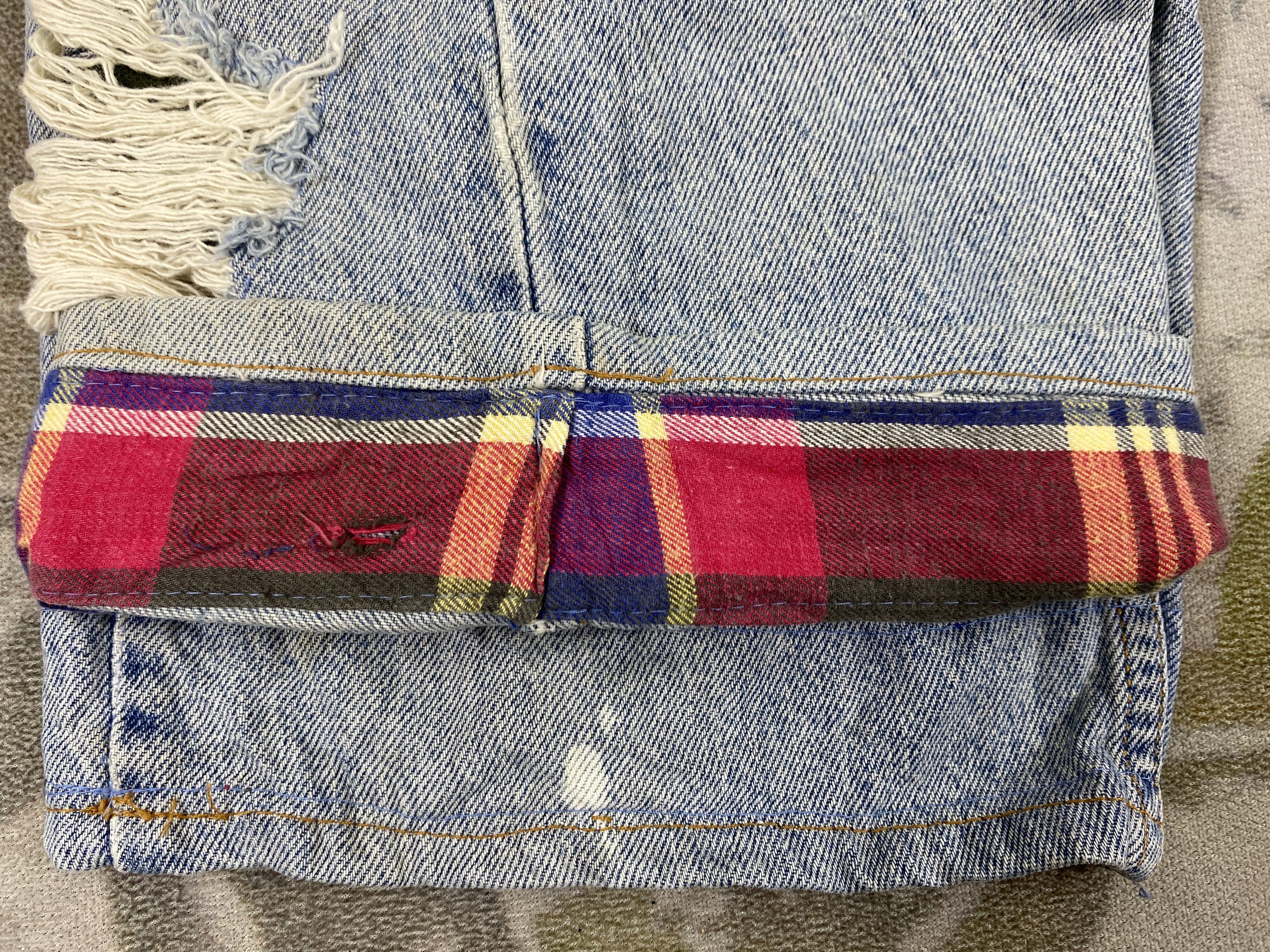 Levi's Distressed Blue Vintage Levi's 505 Shorts Jeans 32x11-JN3784 Size US 32 / EU 48 - 11 Thumbnail