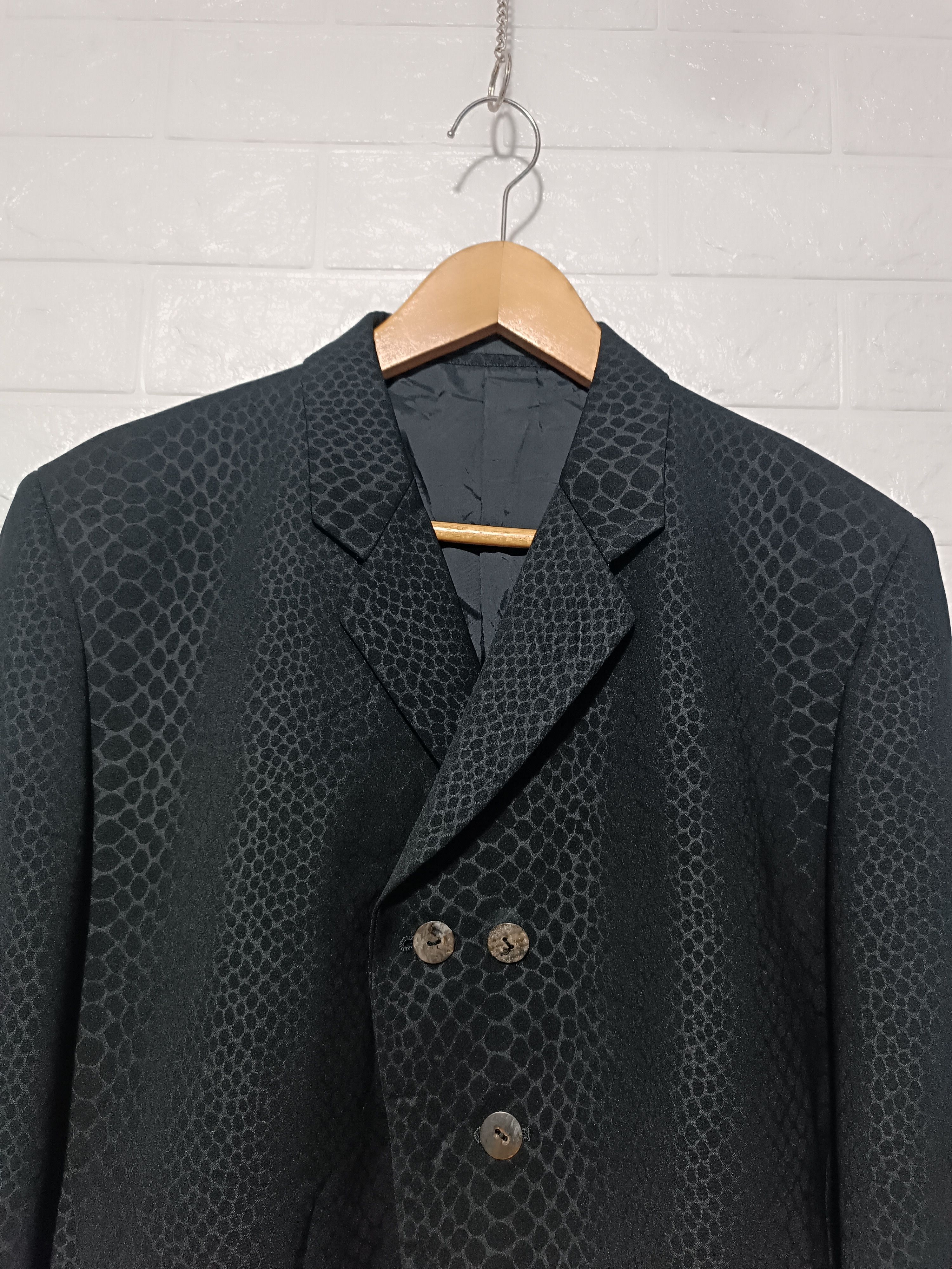 Japanese Brand Made In Japan 🇯🇵 Snake Pattern Blazer Size US L / EU 52-54 / 3 - 3 Thumbnail