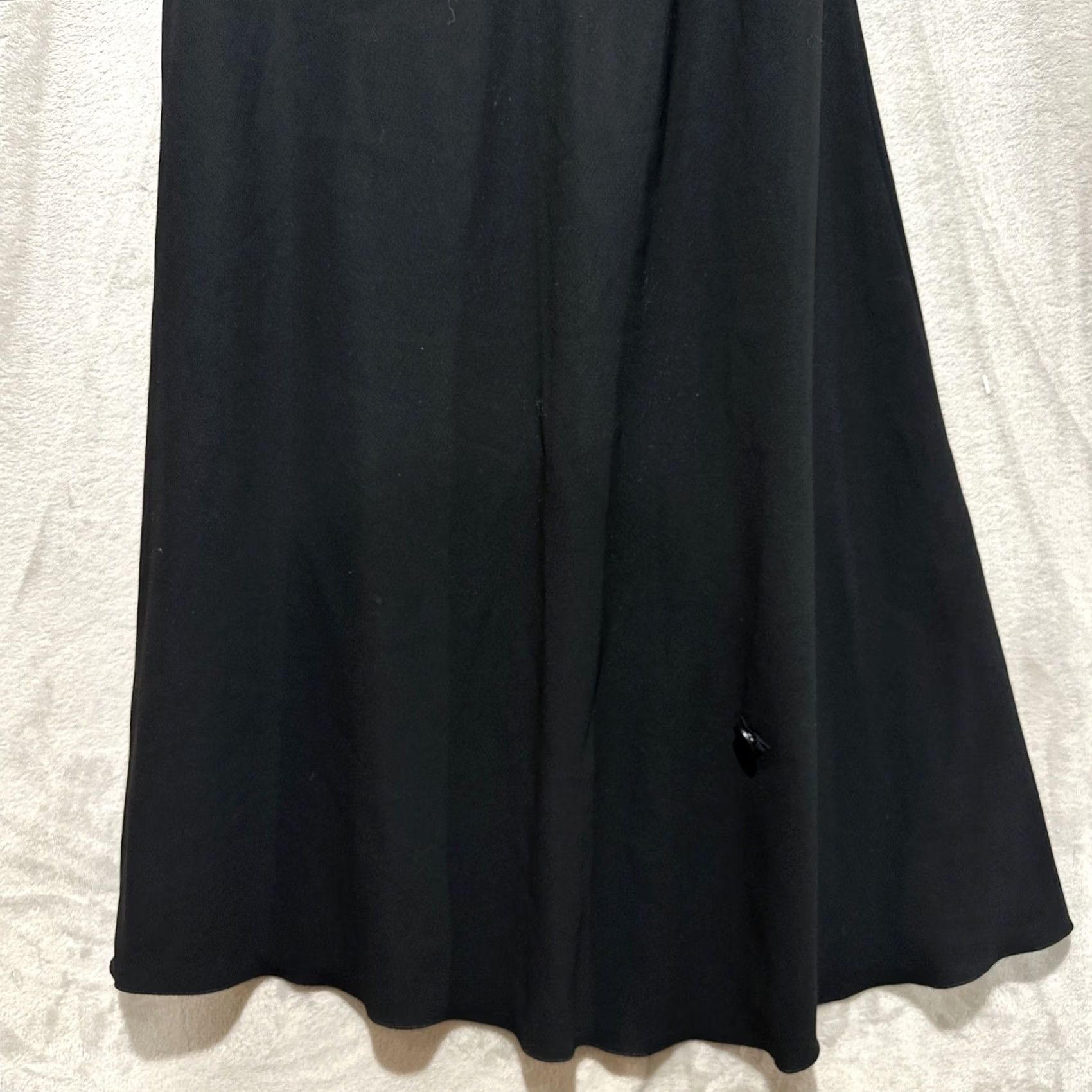Chanel Chanel Skirt A-Line Black 24 Textured Side Zip Made In France Button Womens Size 42" / US 20 - 5 Thumbnail