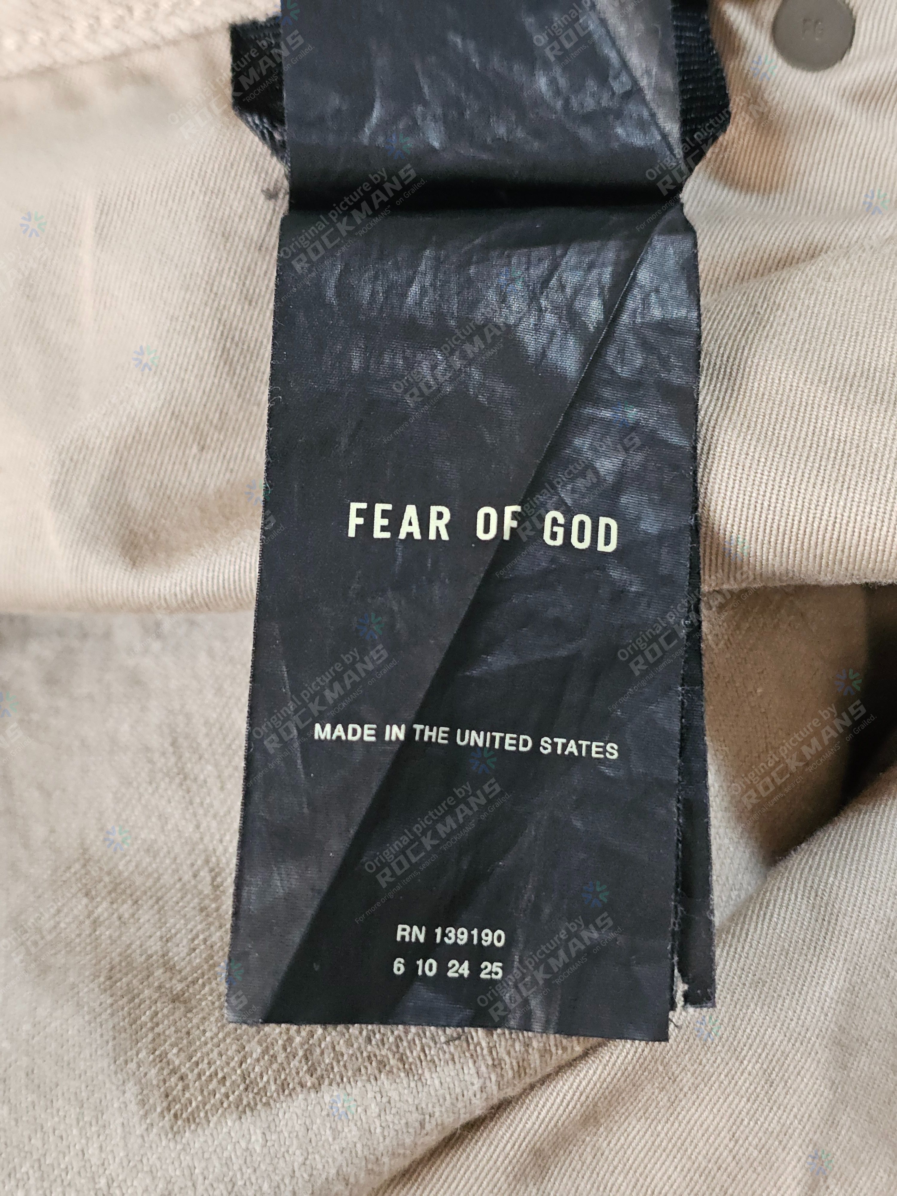 Fear of God Fear of God Straight 5-Pocket Jeans in Washed Dune Size 30 Size US 30 / EU 46 - 7 Thumbnail