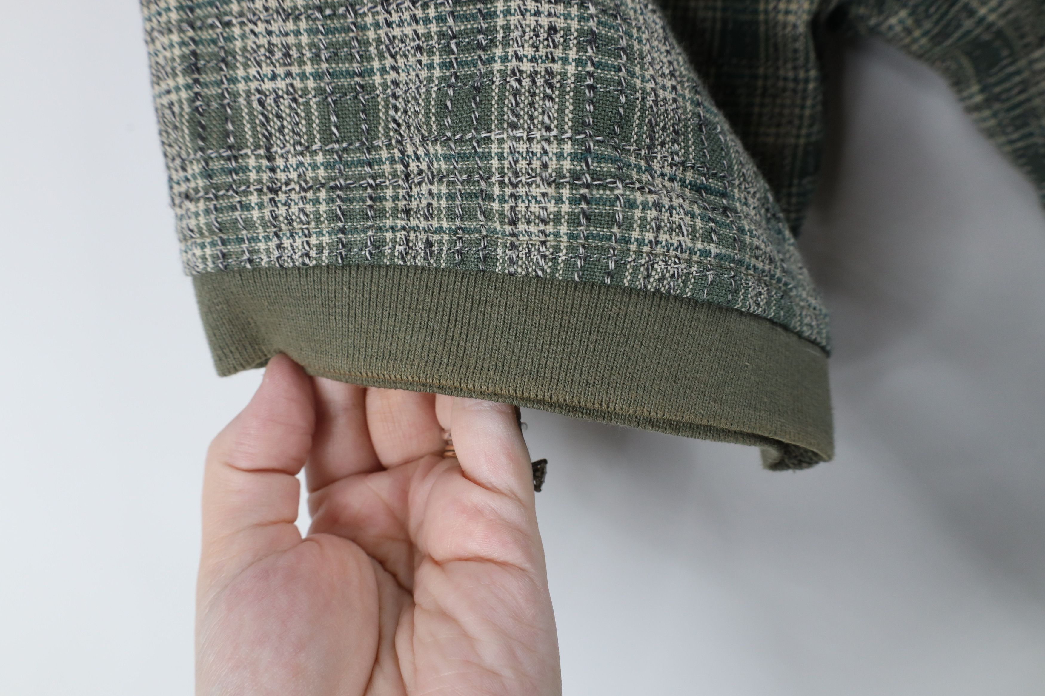 Vintage Vintage 90s Streetwear Fit Weave Collared Polo Shirt Plaid Size US M / EU 48-50 / 2 - 5 Thumbnail