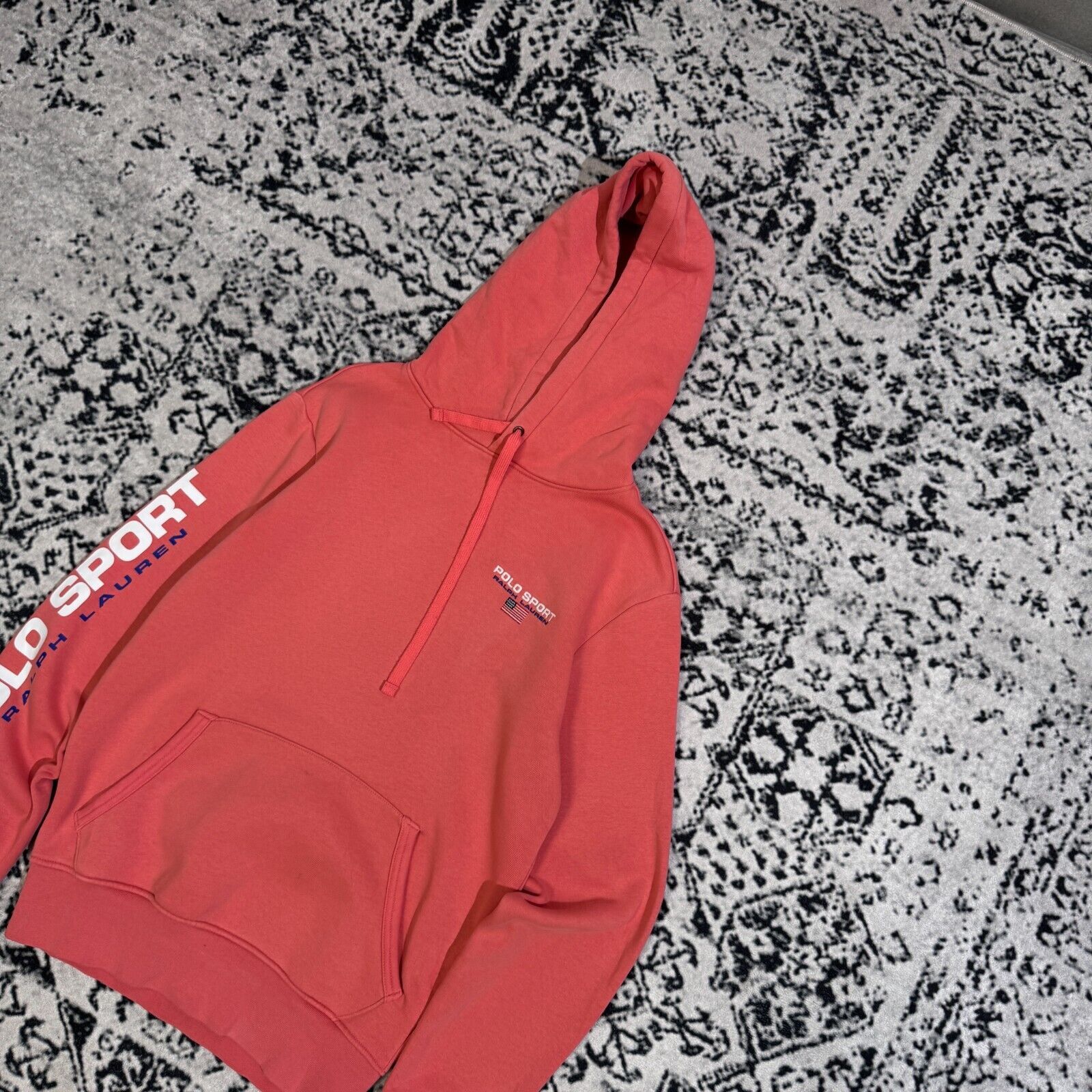 Polo Ralph Lauren Vintage Ralph Lauren Unisex Pink Cotton Hoodie Size XS Polo Size US XS / EU 42 / 0 - 3 Thumbnail