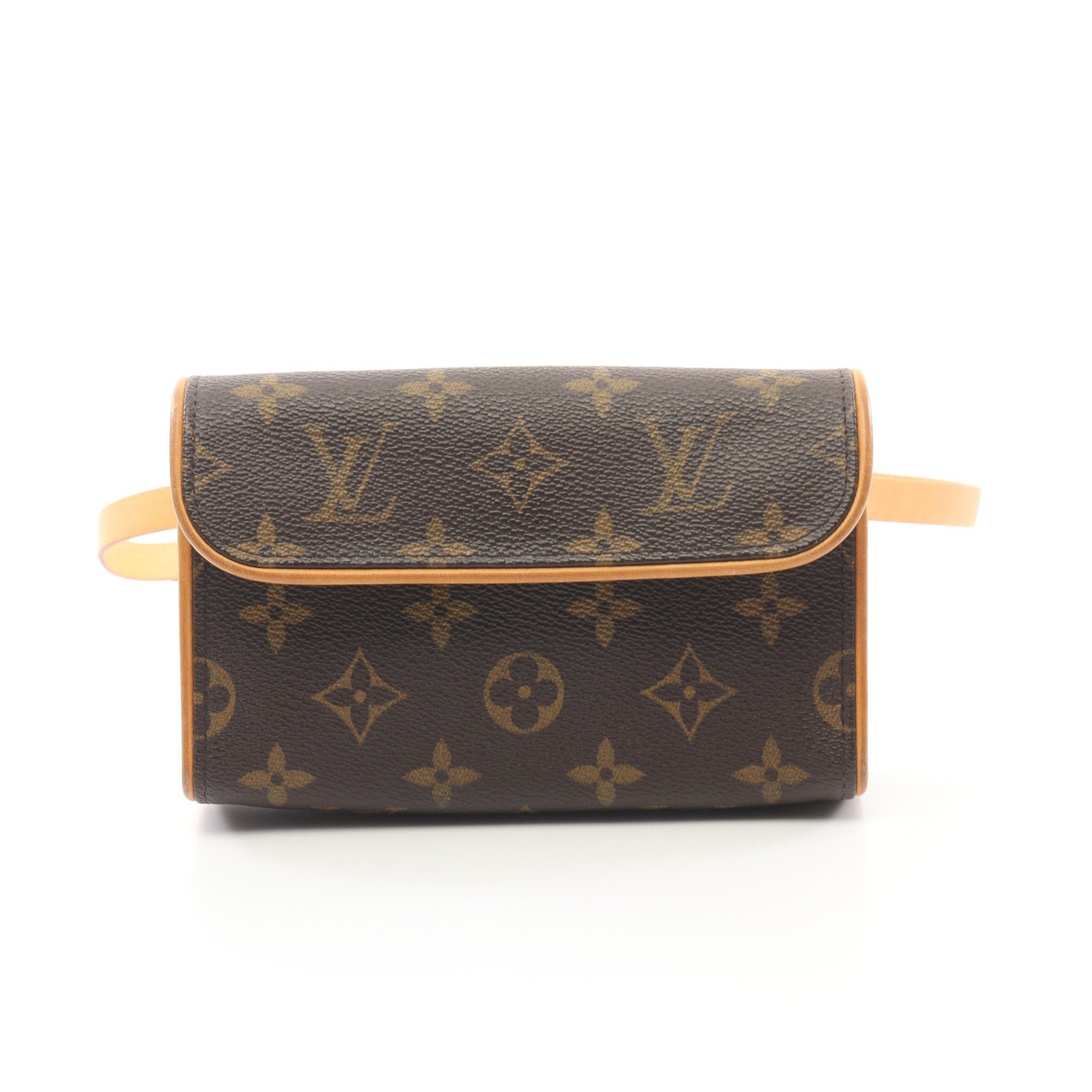 Louis Vuitton Louis Vuitton Pochette Florentine Monogram Body Bag Waist Leather Brown Size ONE SIZE - 1 Thumbnail