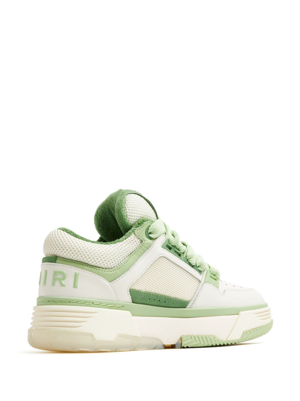 Amiri o1w1db11224 Low-Top Sneakers in White & Green Size US 9 / IT 39 - 3 Thumbnail