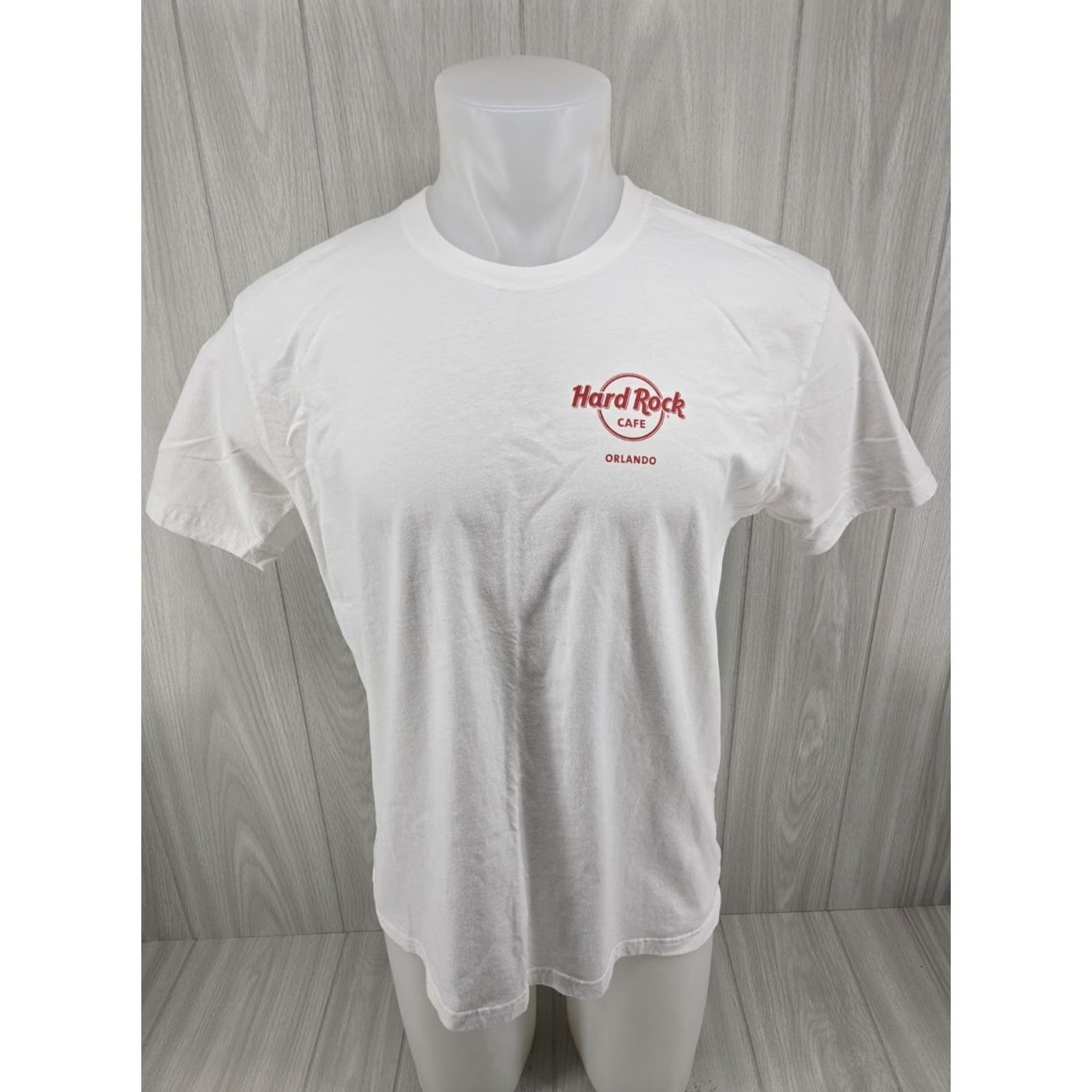 Hard Rock Cafe Hard Rock Cafe White Shirt Adult Large T-Shirt Men Guitar Orlando FL Logo Graphic Print 2010-2019 Shir t? Size US L / EU 52-54 / 3 - 3 Thumbnail