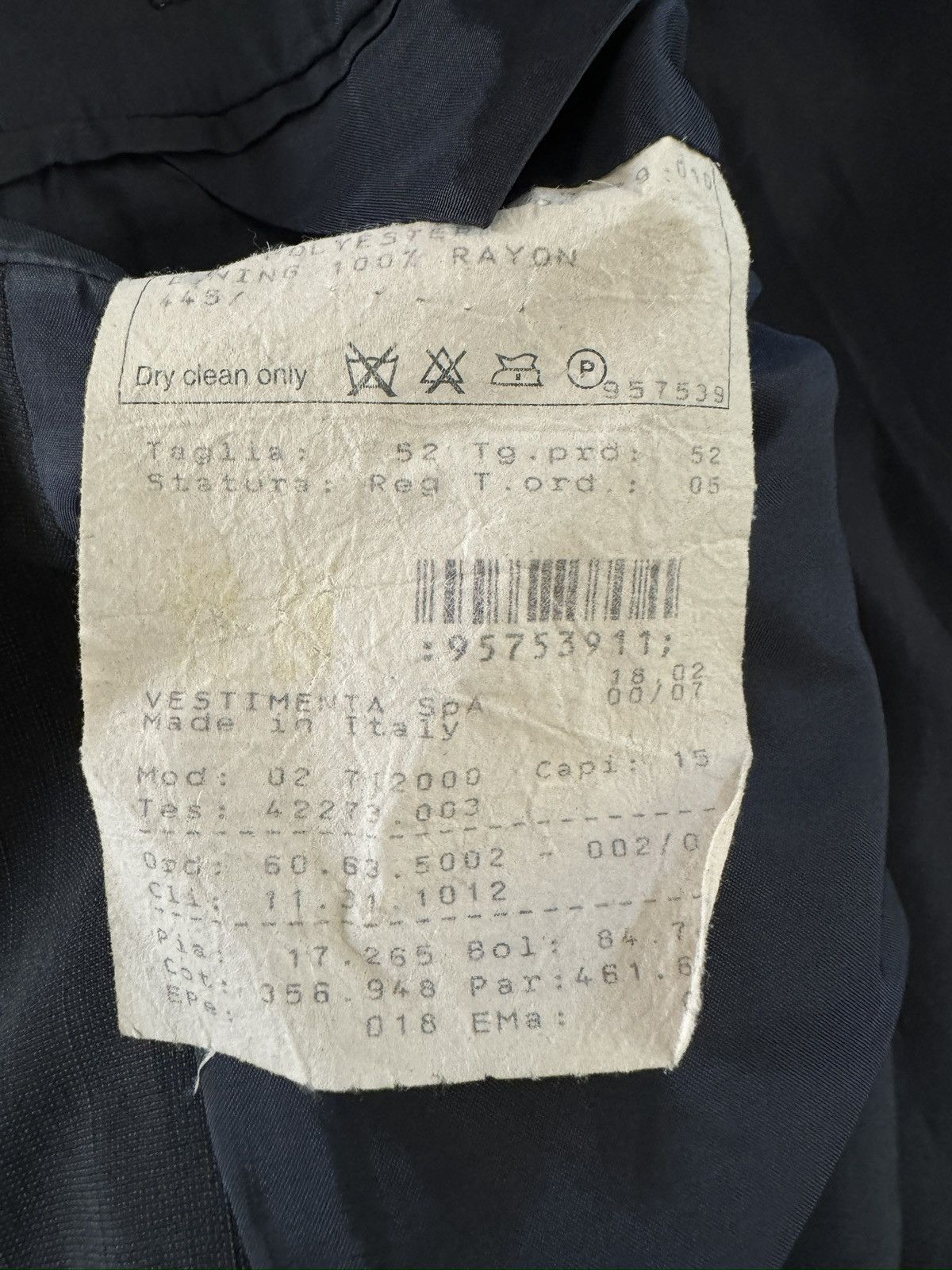 Giorgio Armani GIORGIO ARMANI Black Label Made in Italy 1 Button Jacket 42R Size 42R - 15 Thumbnail