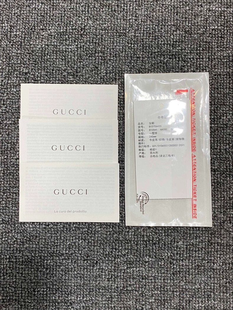 Gucci GUCCI Diamante Decorated Sneakers for Women-2505 Size US 7 / IT 37 - 9 Thumbnail