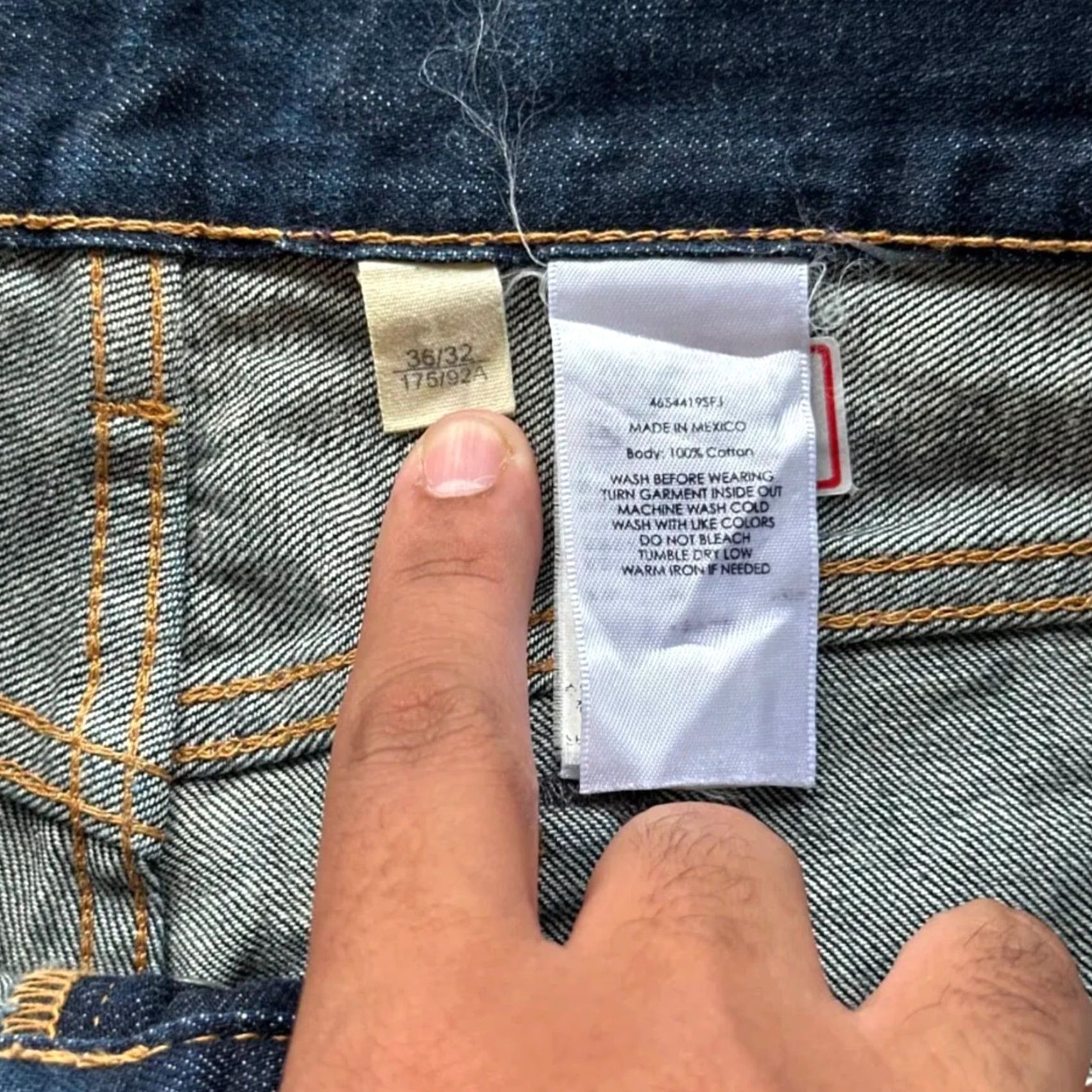 Vintage Denim & Supply Ralph Lauren Jeans Slim Fit Selvedge Denim 36x27 Blue Men Regular Straight Denim & Supply Ralph Lauren Jeans 36 27 Mens Size US 36 / EU 52 - 4 Thumbnail