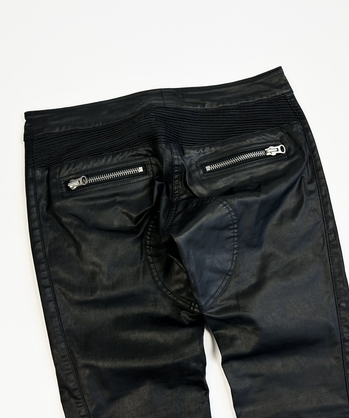 H&M × Isabel Marant rare Isabel Marant x H&M Waxed Moto Jeans Y2K Pants Size 28" / US 6 / IT 42 - 6 Thumbnail
