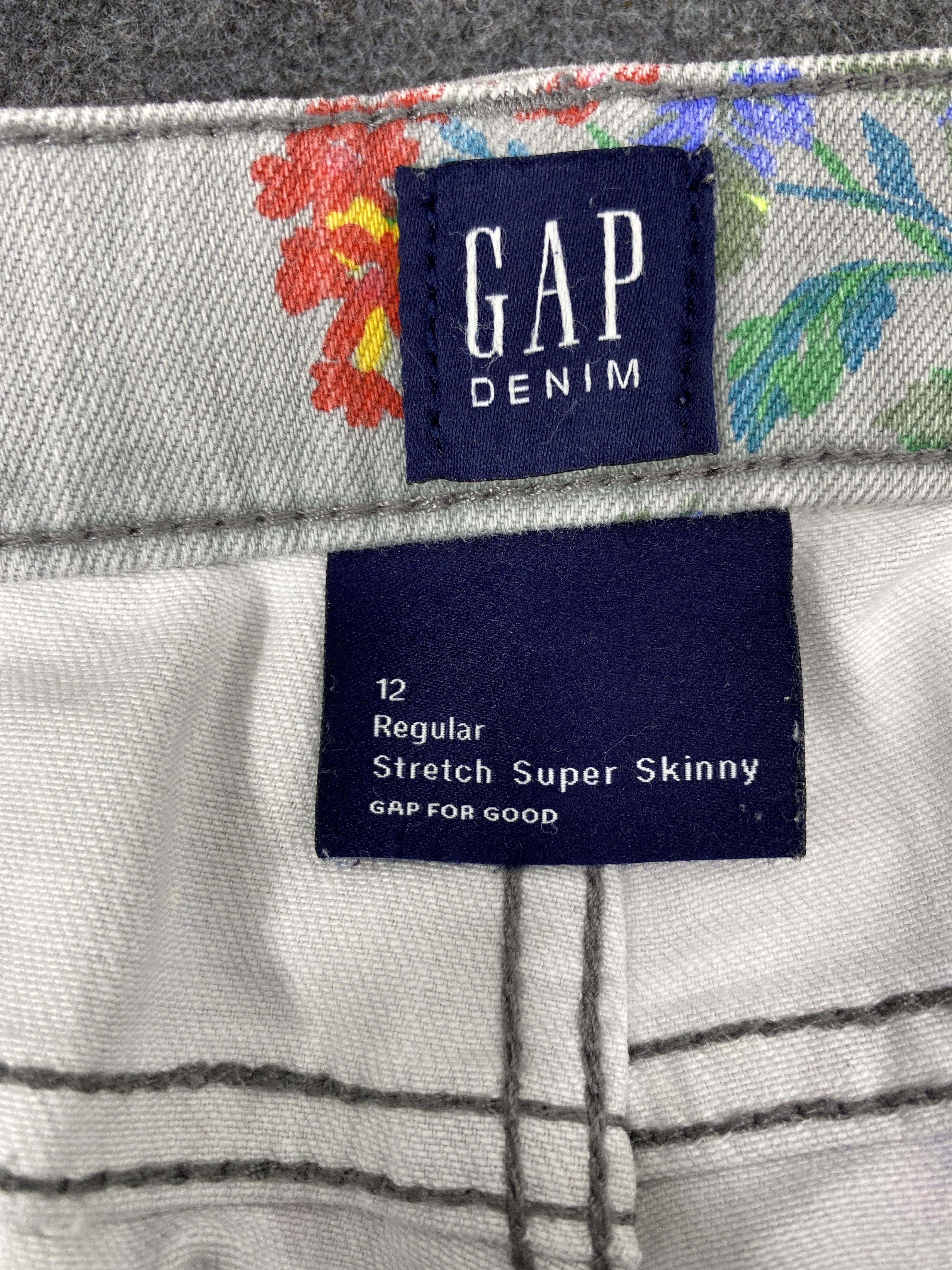 Gap GAP FLORAL SKINNY JEANS - J1082 Size 27" / US 4 / IT 40 - 9 Thumbnail