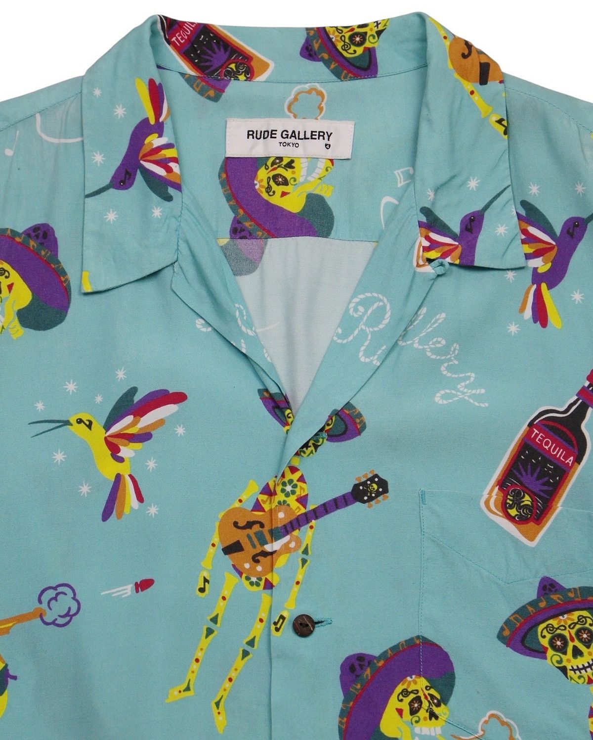Hysteric Glamour SS2019 RUDE GALLERY TOKYO “TEQUILA SKULL” RAYON SHIRT Size US L / EU 52-54 / 3 - 2 Thumbnail