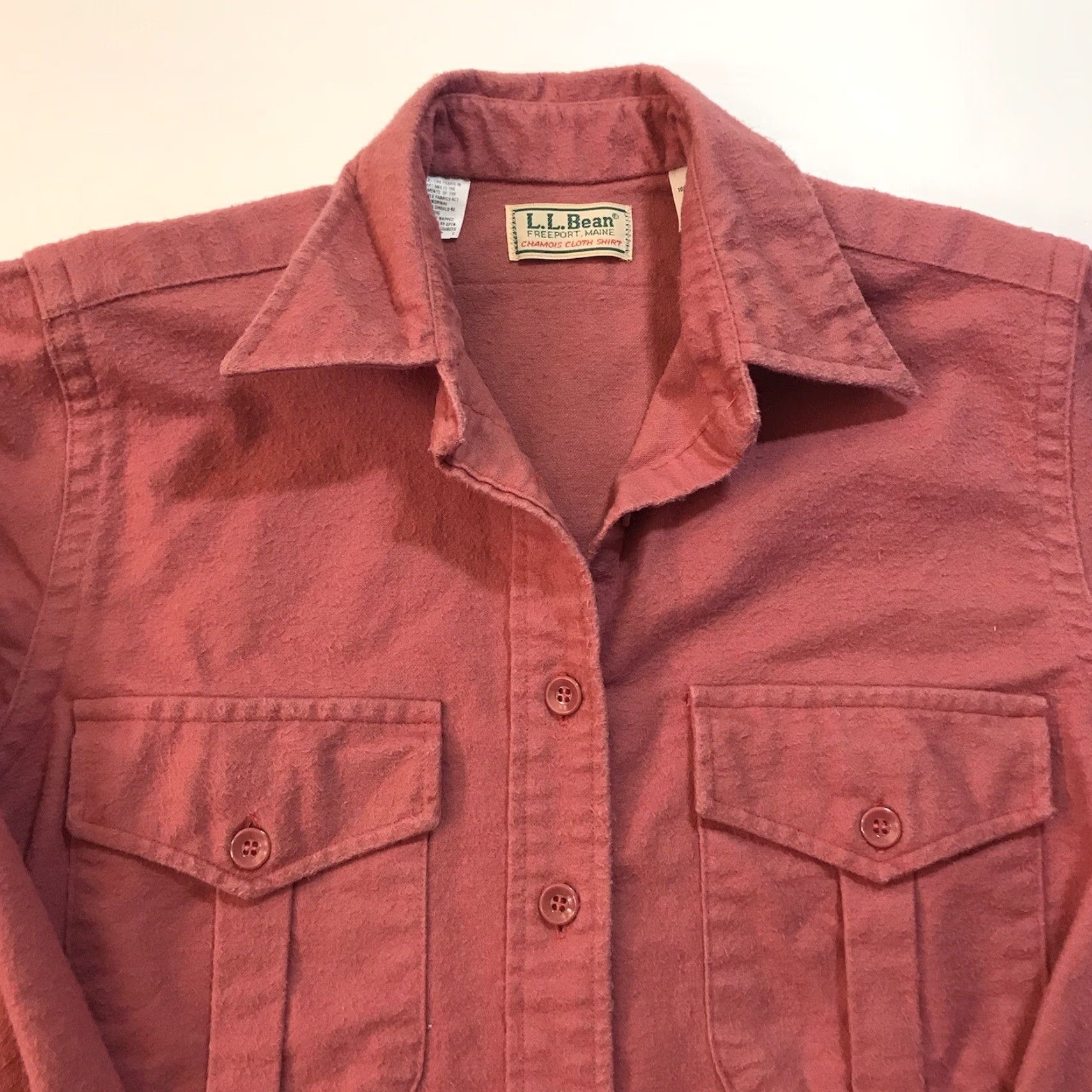 Vintage VINTAGE L.L. Bean Women's Flannel Button-Up Shirt Pink Sz 6 Casual 80s 90s Size M / US 6-8 / IT 42-44 - 3 Thumbnail