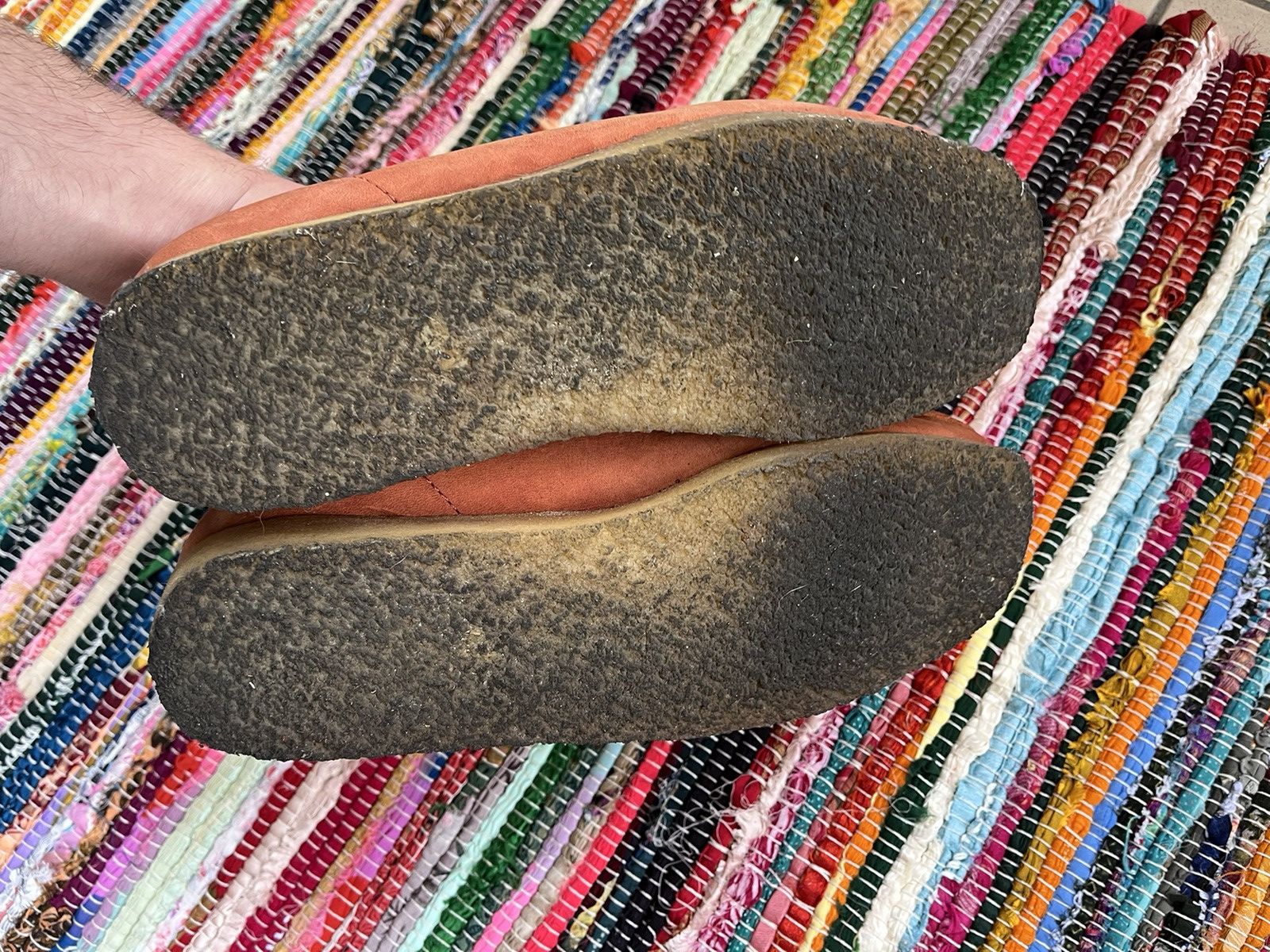 Clarks × Vintage Clark’s Wallabee Red Suede Wallabees Casual Low Sneakers Size US 10 / EU 43 - 11 Thumbnail