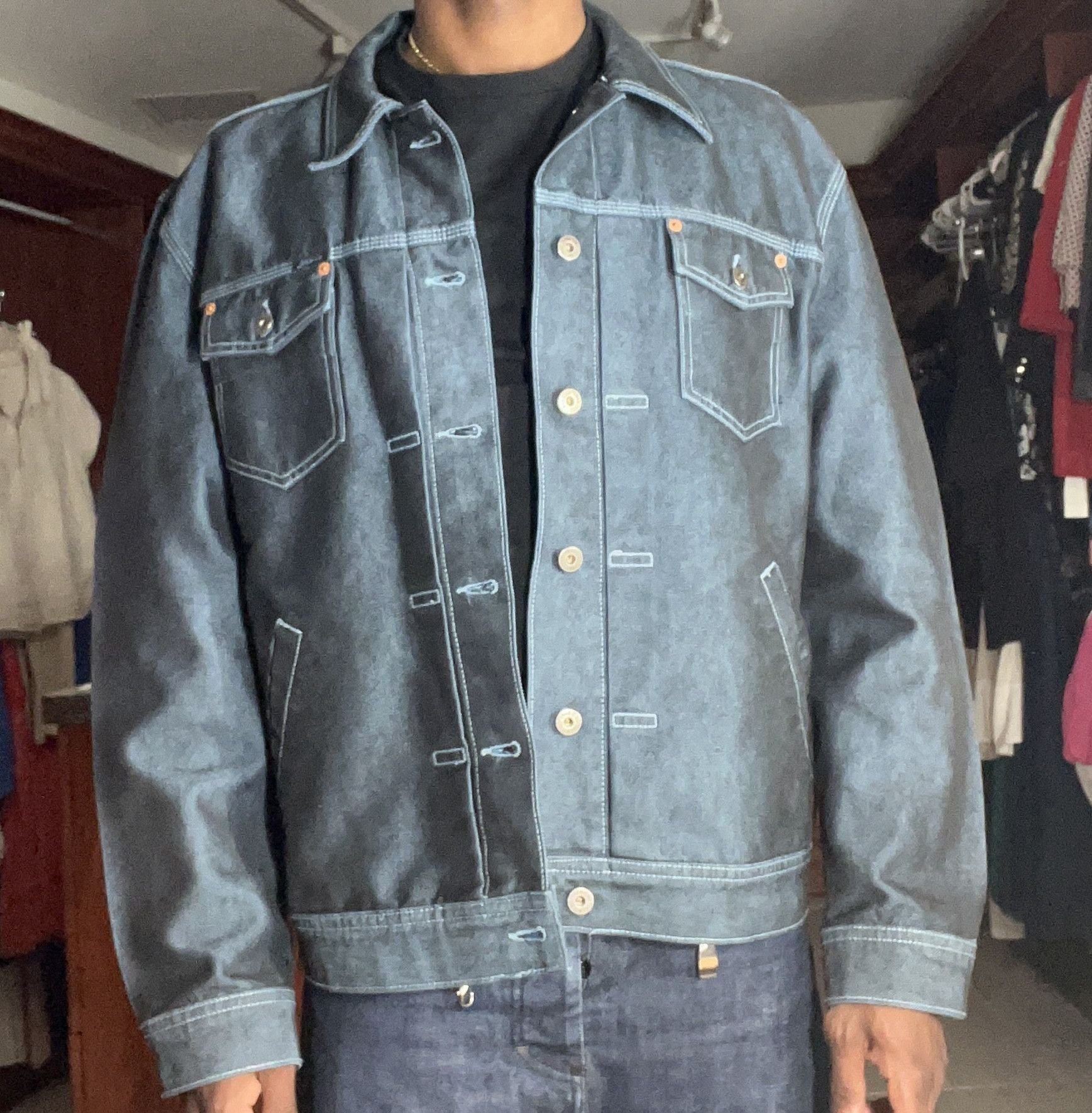 Guess GUESS U.S.A. “American Tradition” Dark Denim Jacket Size US XL / EU 56 / 4 - 1 Thumbnail