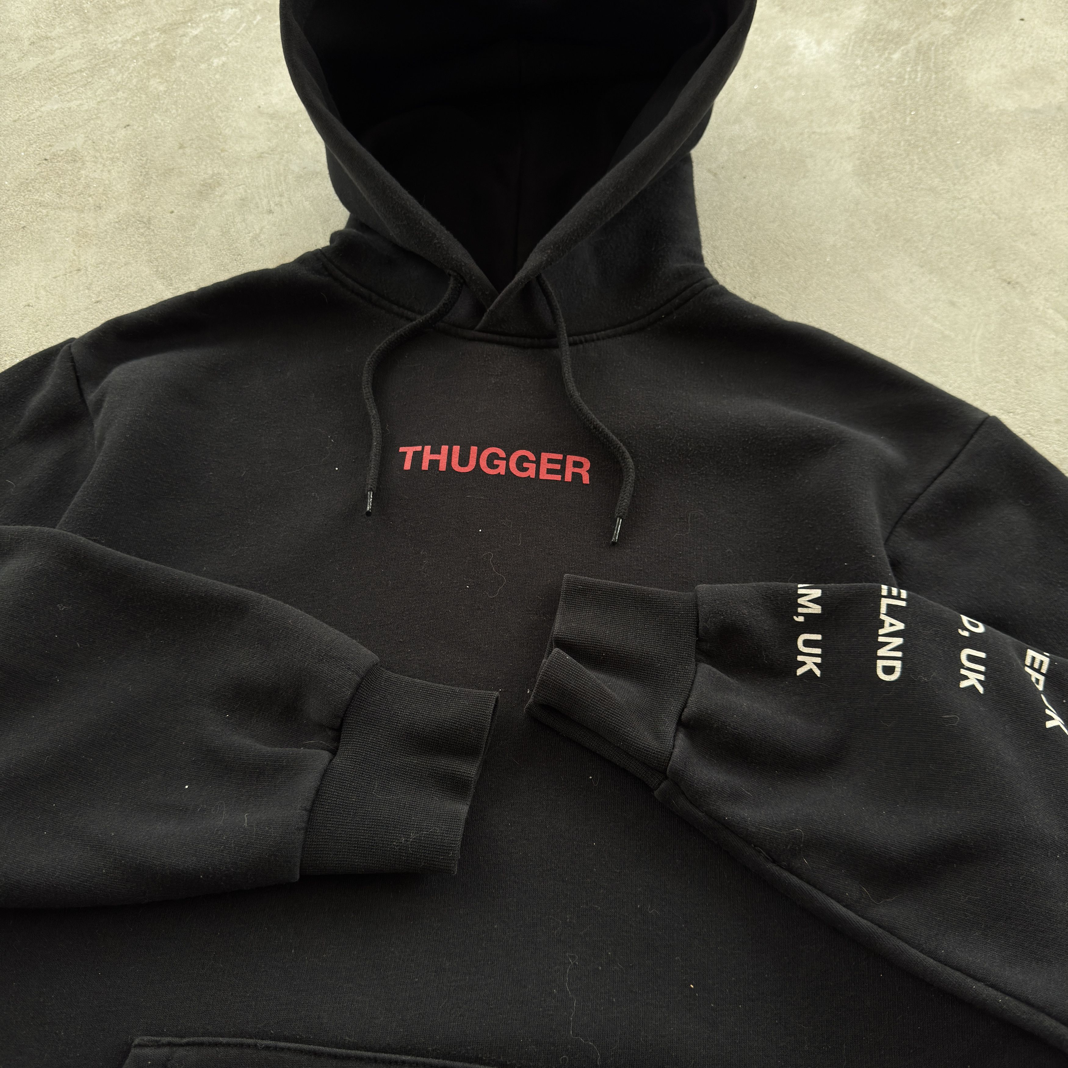 Young Thug Vintage 90s Young Thug Thugger City Hooded Sweatshirt Size US S / EU 44-46 / 1 - 5 Thumbnail