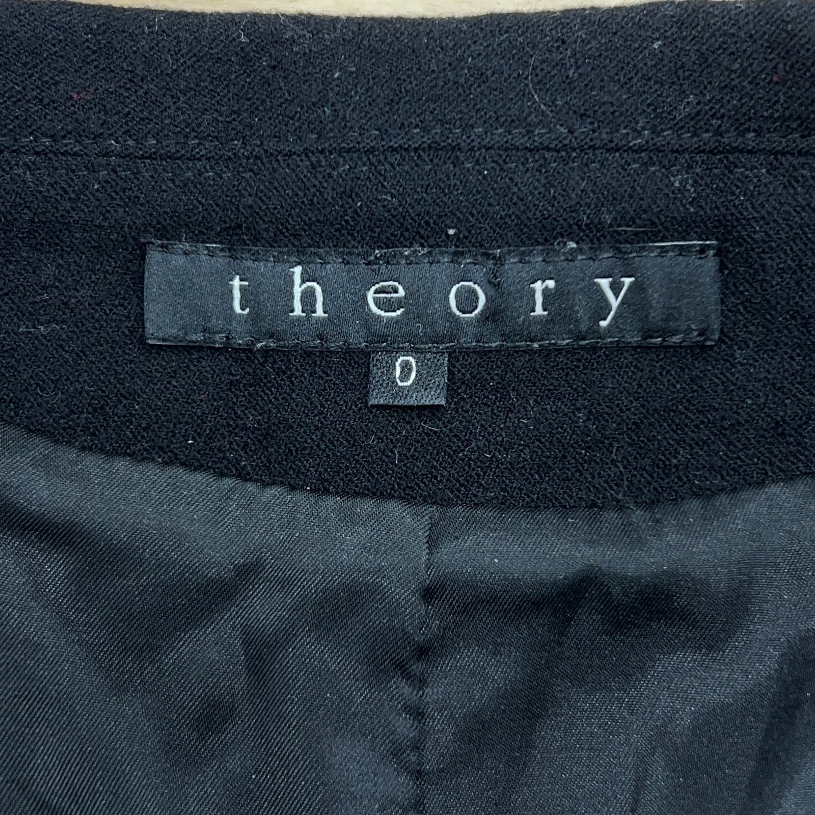 Theory Theory Women Size 0 Blazer Single Breasted Vintage Black Size XS / US 0-2 / IT 36-38 - 14 Thumbnail