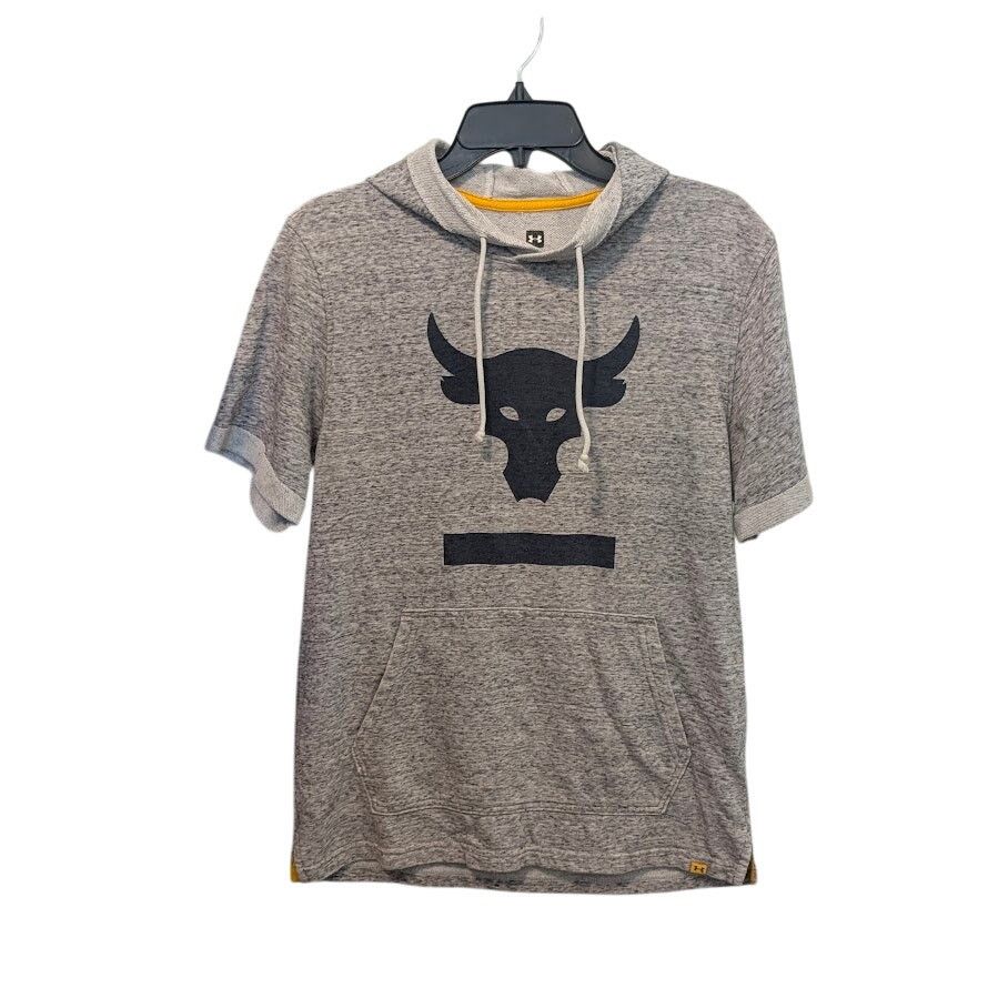 Under Armour Under Armour Short Sleeve Hoodie Men's Project Rock Gray Med Size US M / EU 48-50 / 2 - 3 Thumbnail