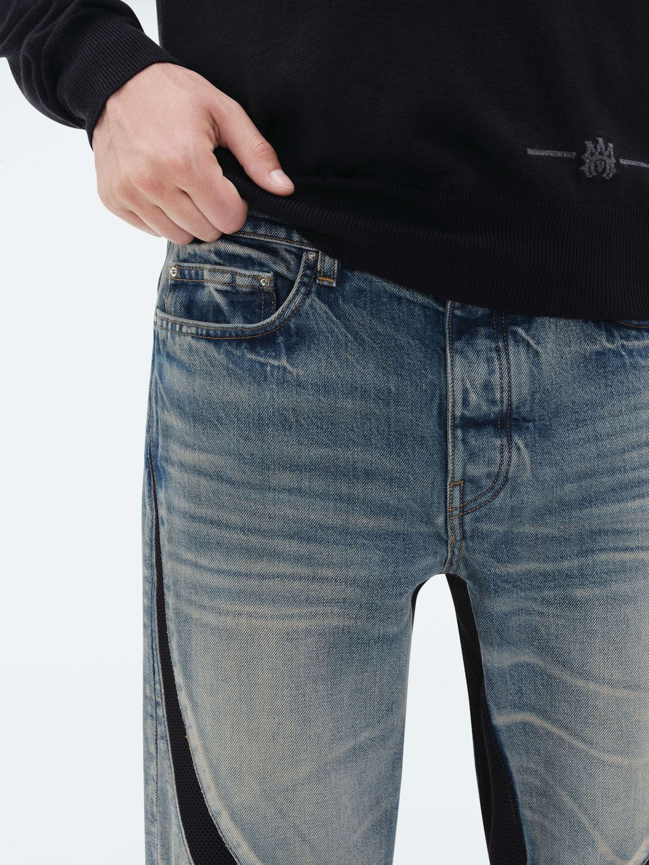 Amiri o1w1db10125 MX3 Straight Jean in Blue Size US 30 / EU 46 - 6 Thumbnail