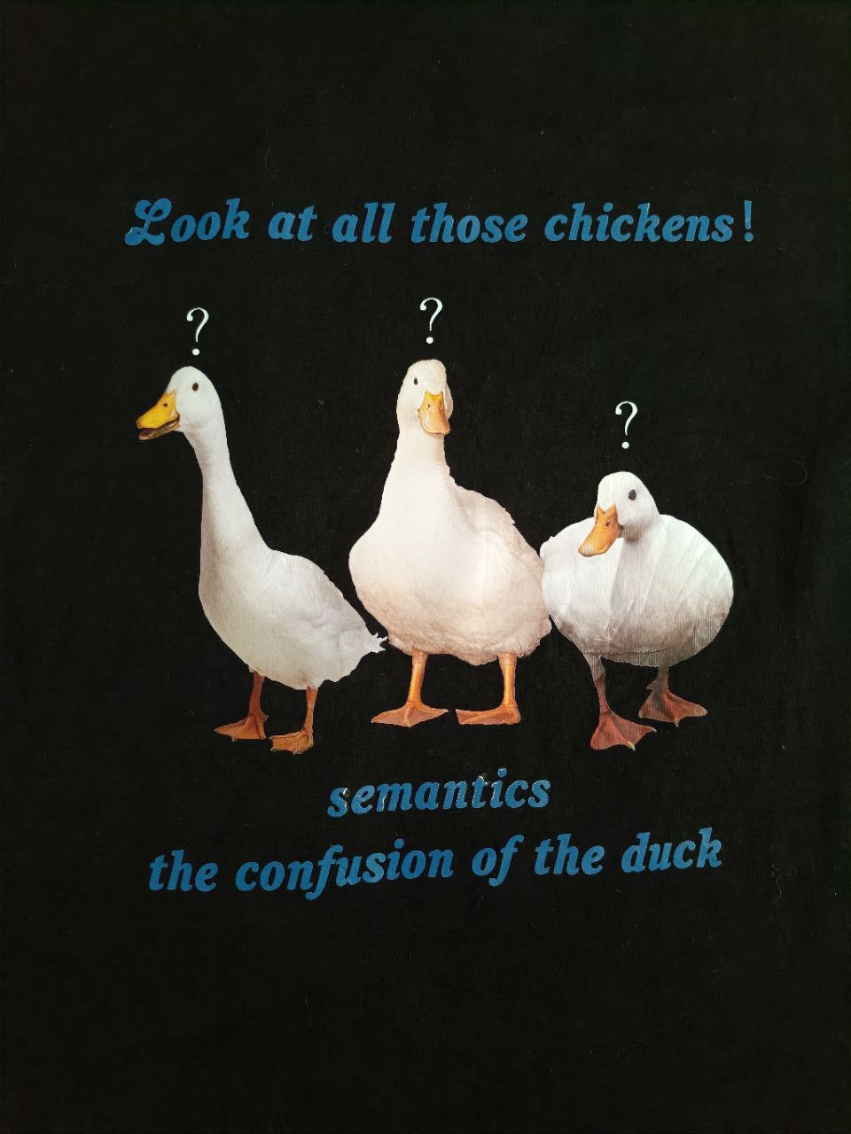 Japanese Brand Rare Vintage Japan Semantic Duck Chicken Confusion Cartoon Size US M / EU 48-50 / 2 - 4 Thumbnail