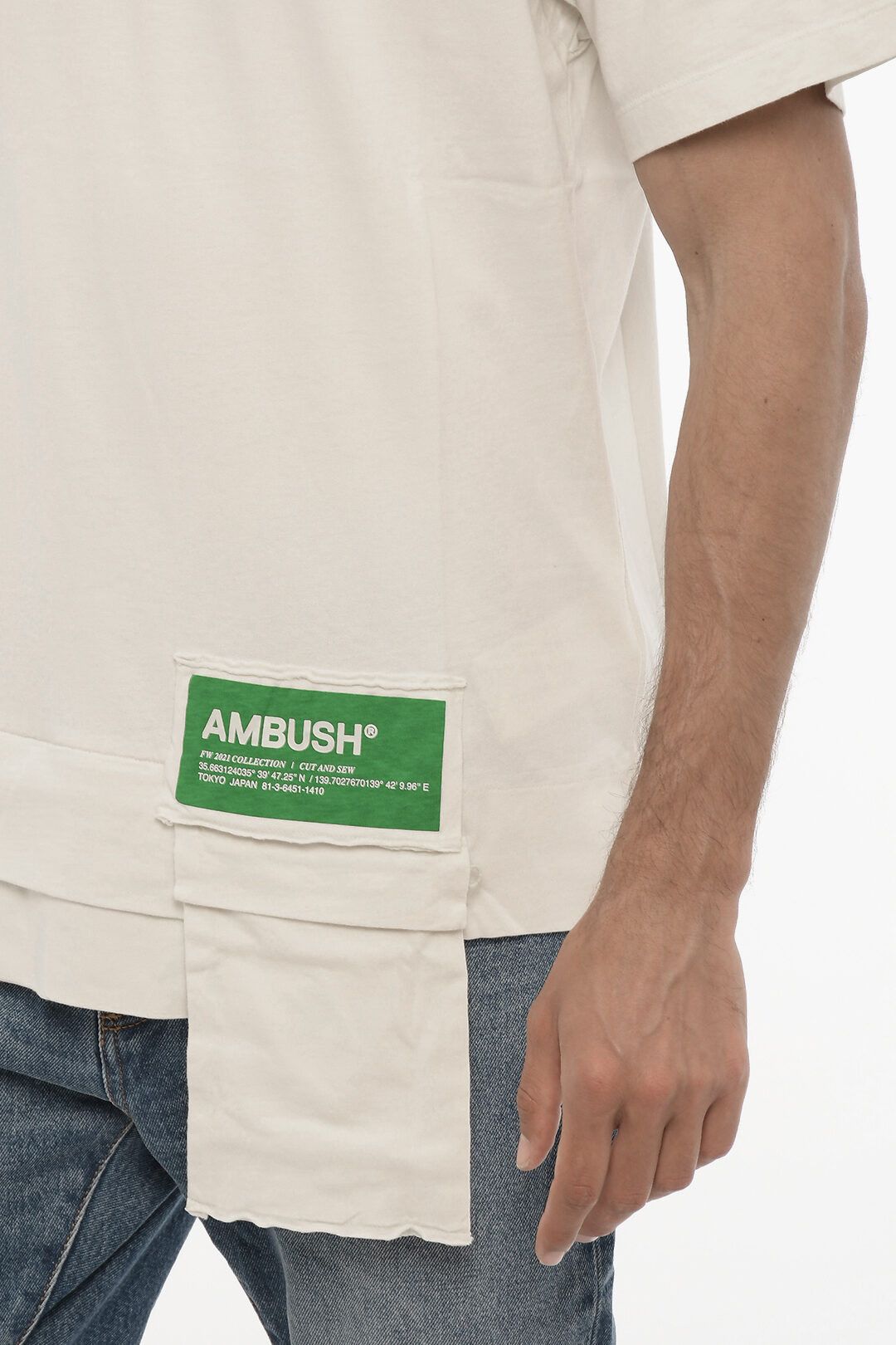 Ambush Design og1mm0925 Crewneck T-Shirt in White Size US S / EU 44-46 / 1 - 3 Thumbnail
