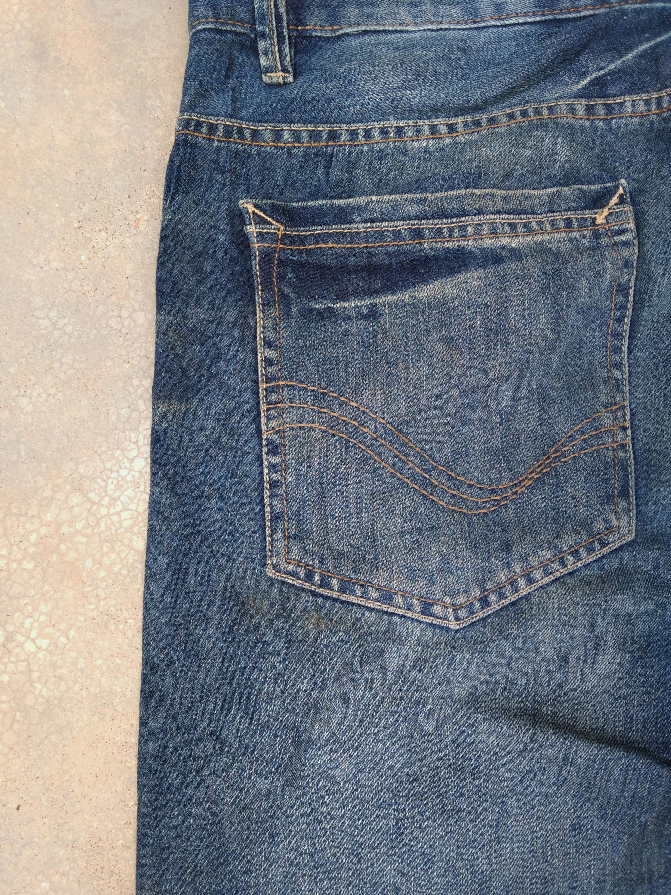 Jean Vintage Whisker Denim Jeans 36x34 Size US 36 / EU 52 - 3 Thumbnail