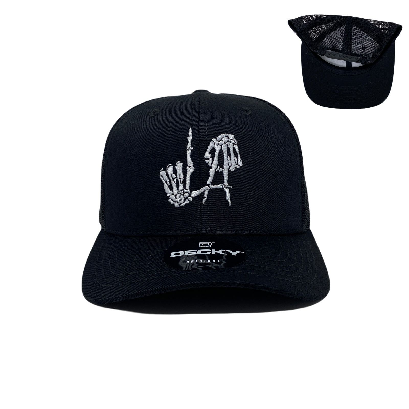 Other Los Angeles LA Bones Skeleton Halloween Trucker Hat in Black Size ONE SIZE - 1 Thumbnail