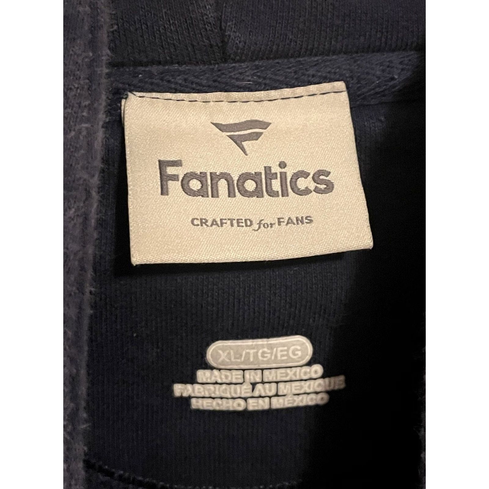 Vintage Fanatics Seattle Kraken Hoodie XL Mens Blue Logo Pullover Hooded Pockets Graphic Print Sports All Seasons Size US XL / EU 56 / 4 - 4 Thumbnail