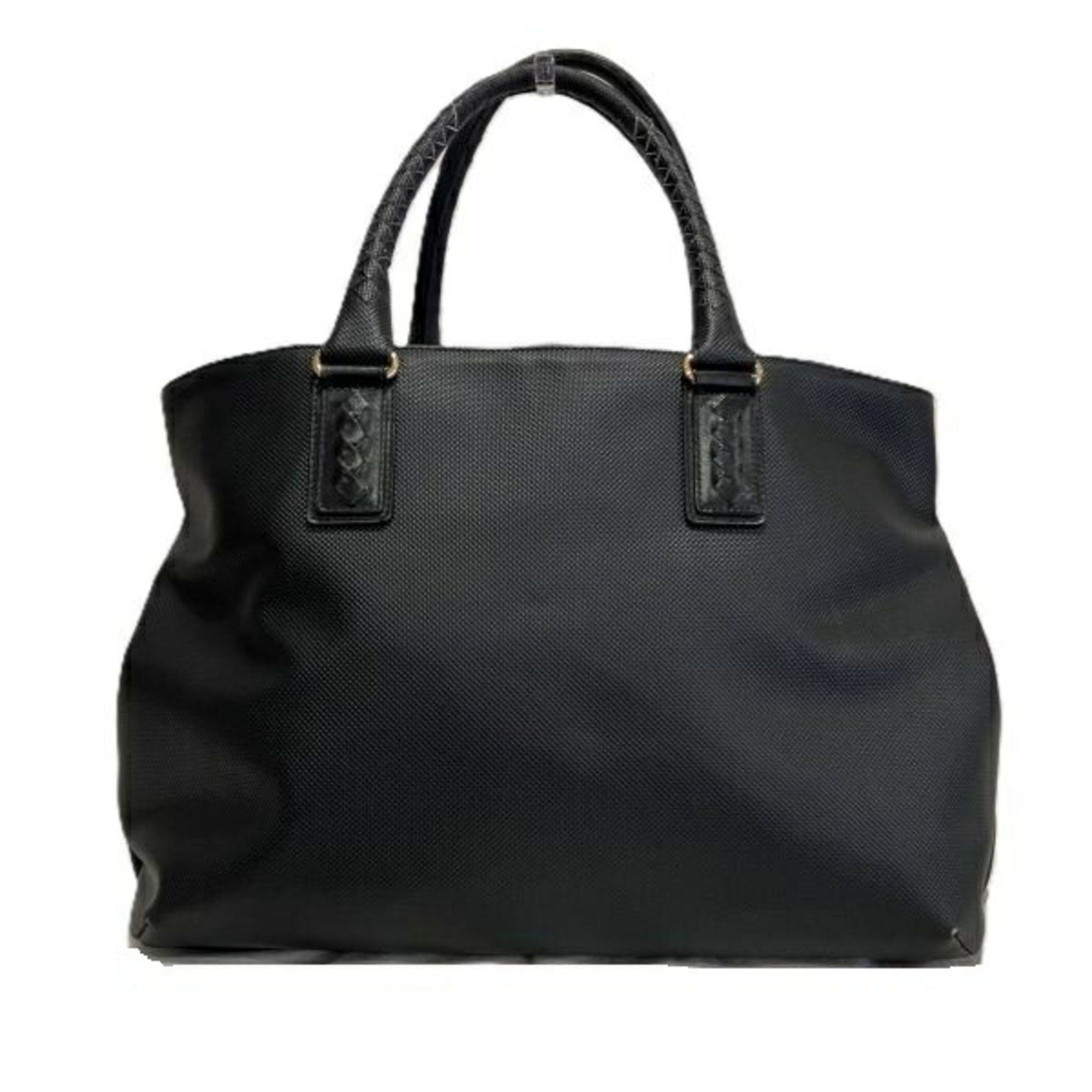 Bottega Veneta Marco Polo Leather Bag Tote Men's in Black
