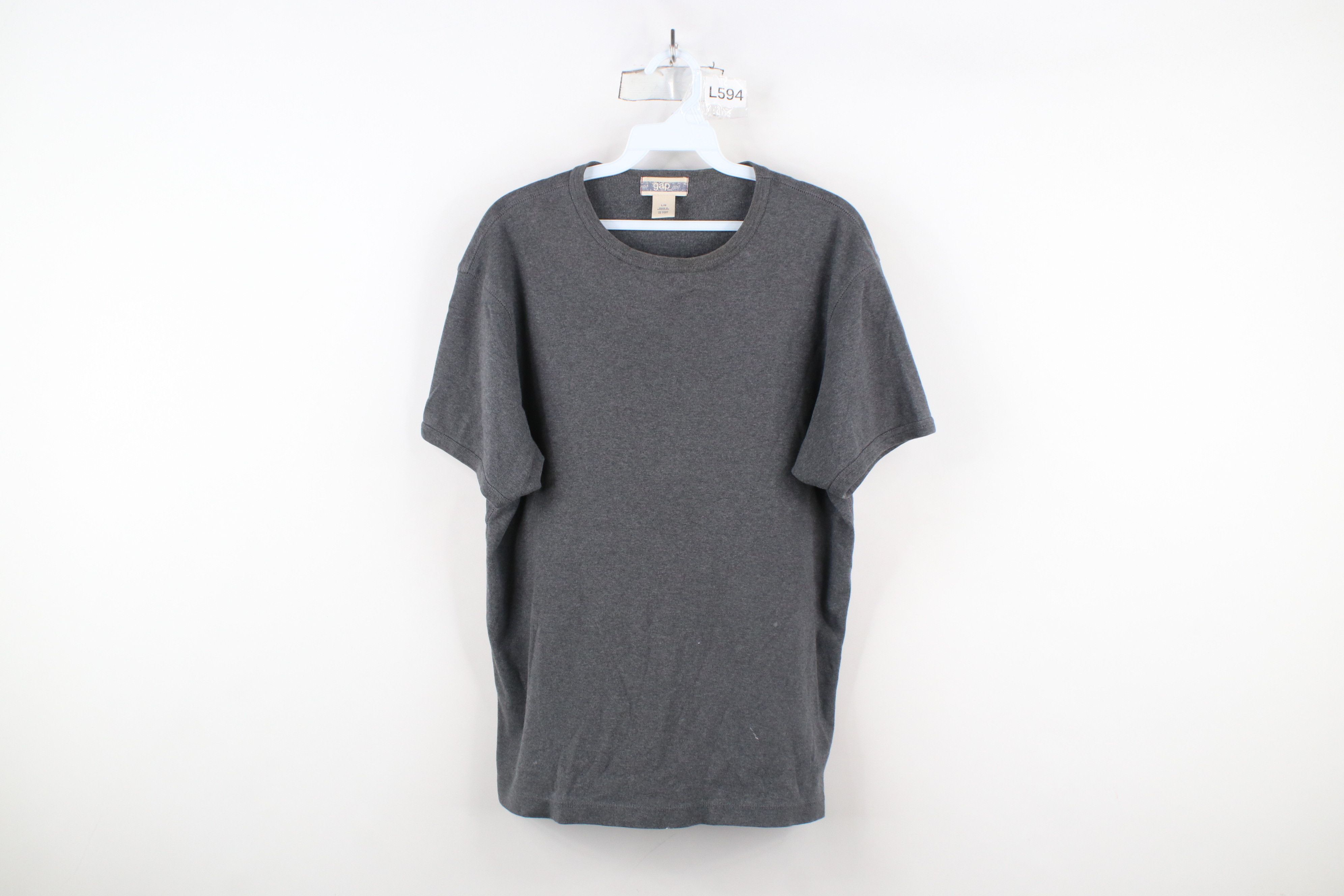 Gap × Vintage Vintage Y2K 2002 Gap Blank Babydoll Ribbed Knit T-Shirt Size L / US 10 / IT 46 - 1 Thumbnail