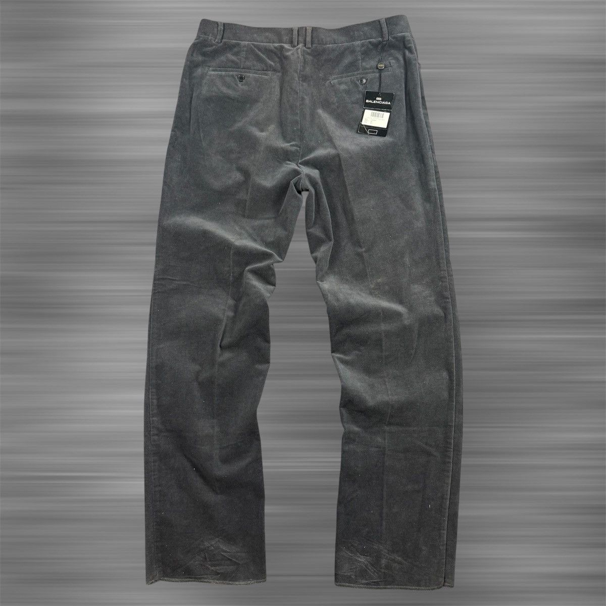 Balenciaga 90s Vintage Balenciaga BB Logo Velvet Pants Size US 34 / EU 50 - 4 Thumbnail