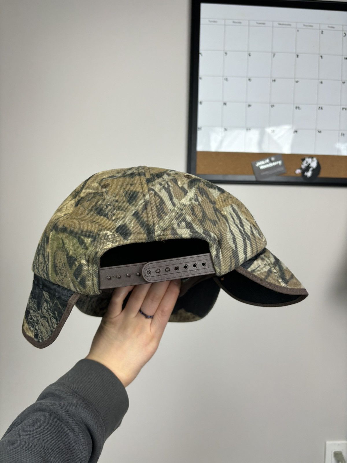 Realtree Vintage realtree camo mossy oak snapback cap with ear flaps Size ONE SIZE - 5 Thumbnail