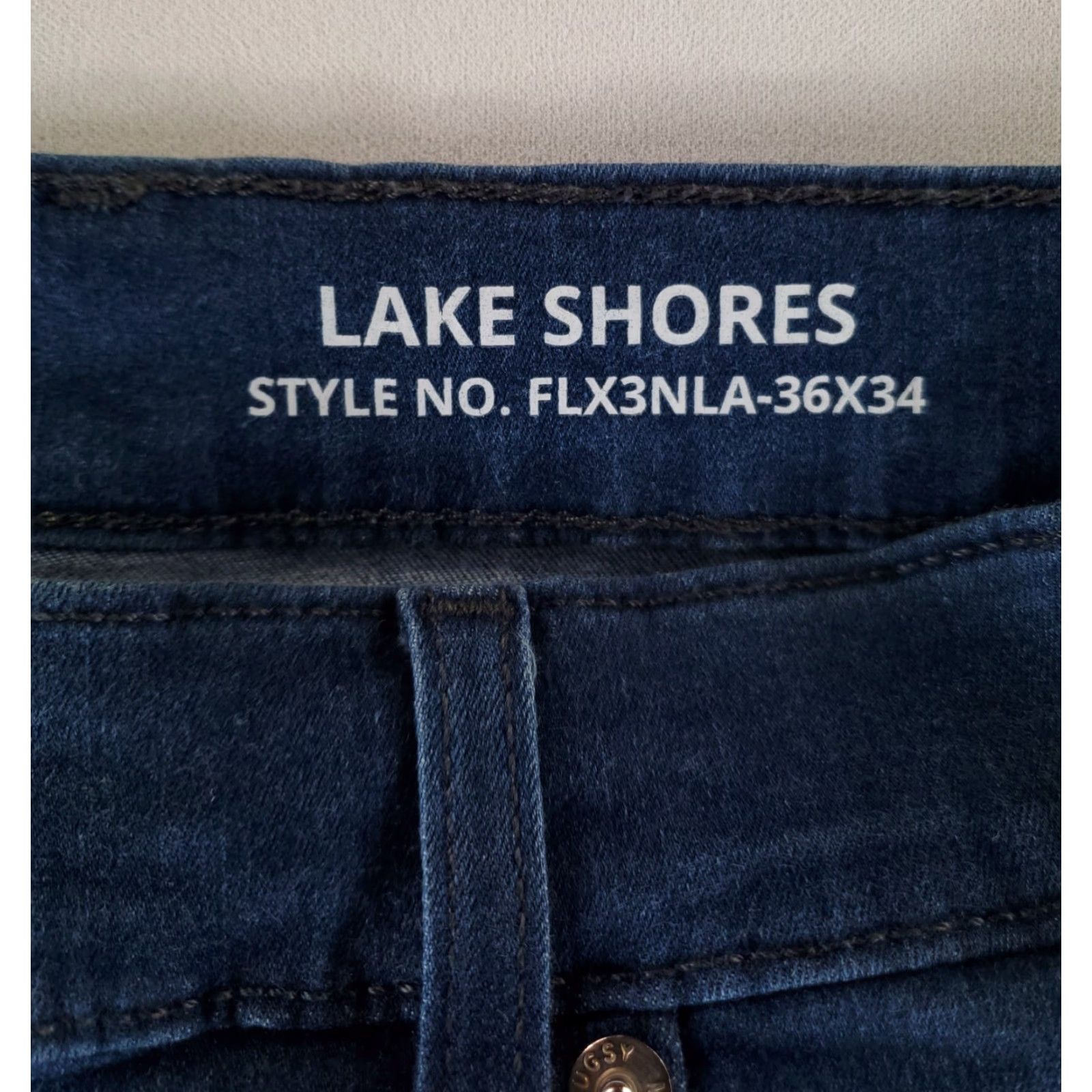 Vintage **Mens Mugsy Blue Lake Shores Stretchy Jean 35** User: **Mens Mugsy Blue Lake Shores Stretchy Jean 35** Size US 35 - 2 Thumbnail