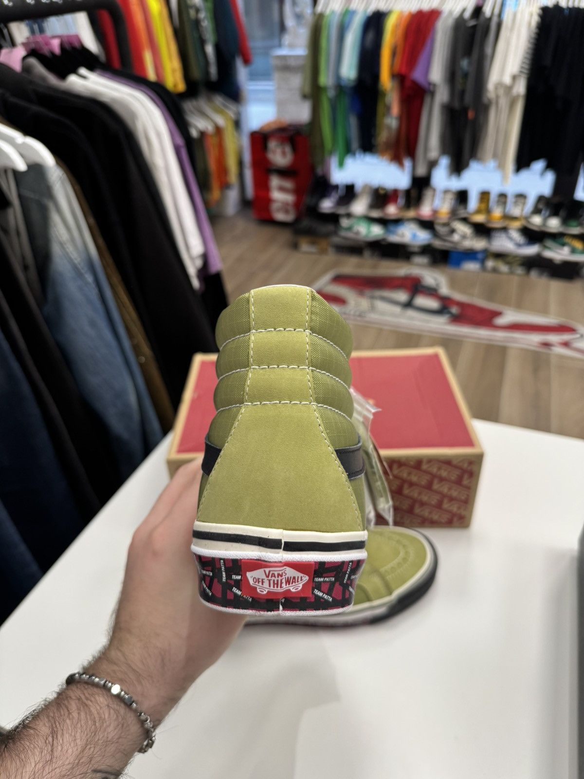 Patta × Vans Vans x patta hi olive 42,5 Size US 9.5 / EU 42-43 - 13 Thumbnail