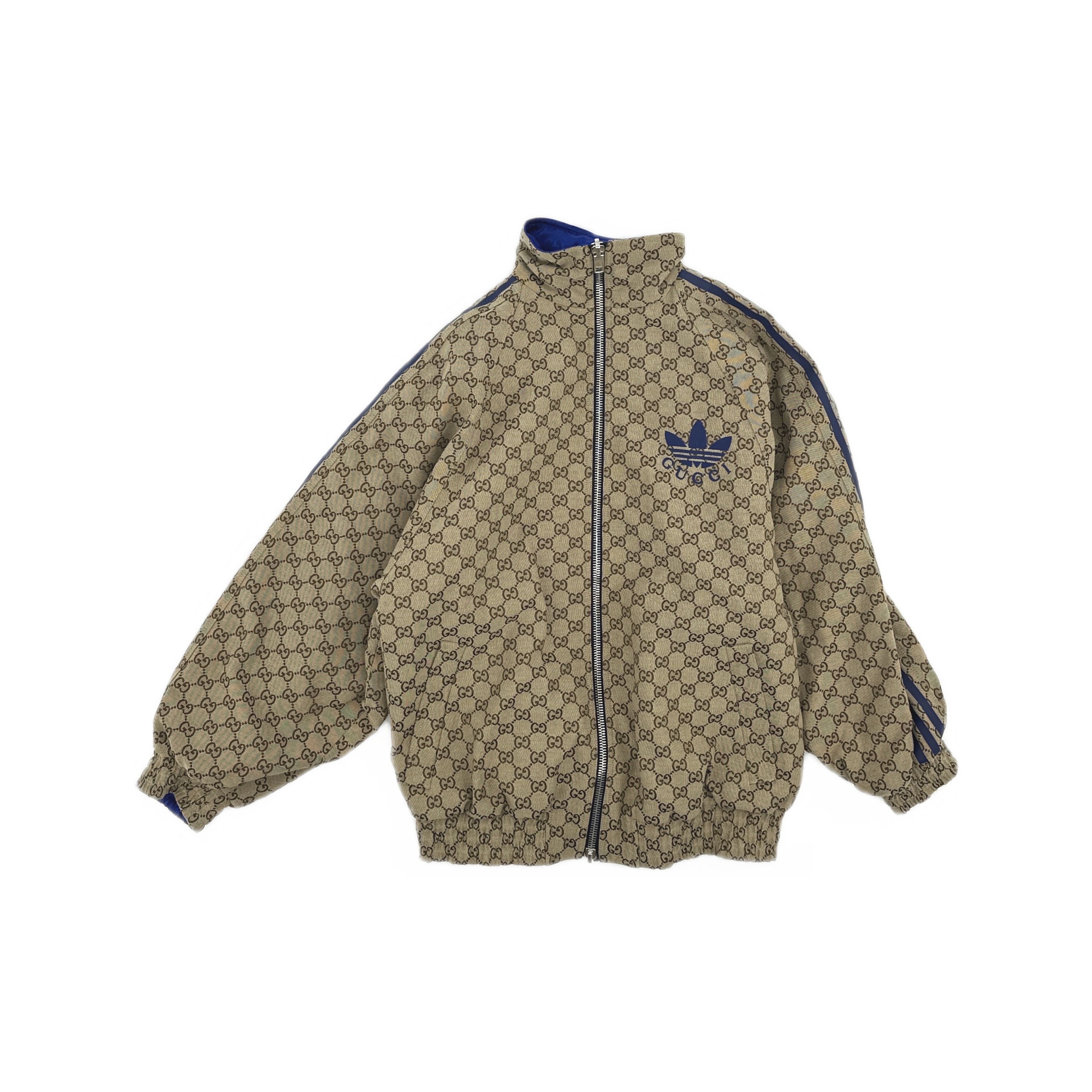 Gucci Gucci x adidas GG Monogram Track Jacket Size 36 Size XS / US 0-2 / IT 36-38 - 1 Thumbnail