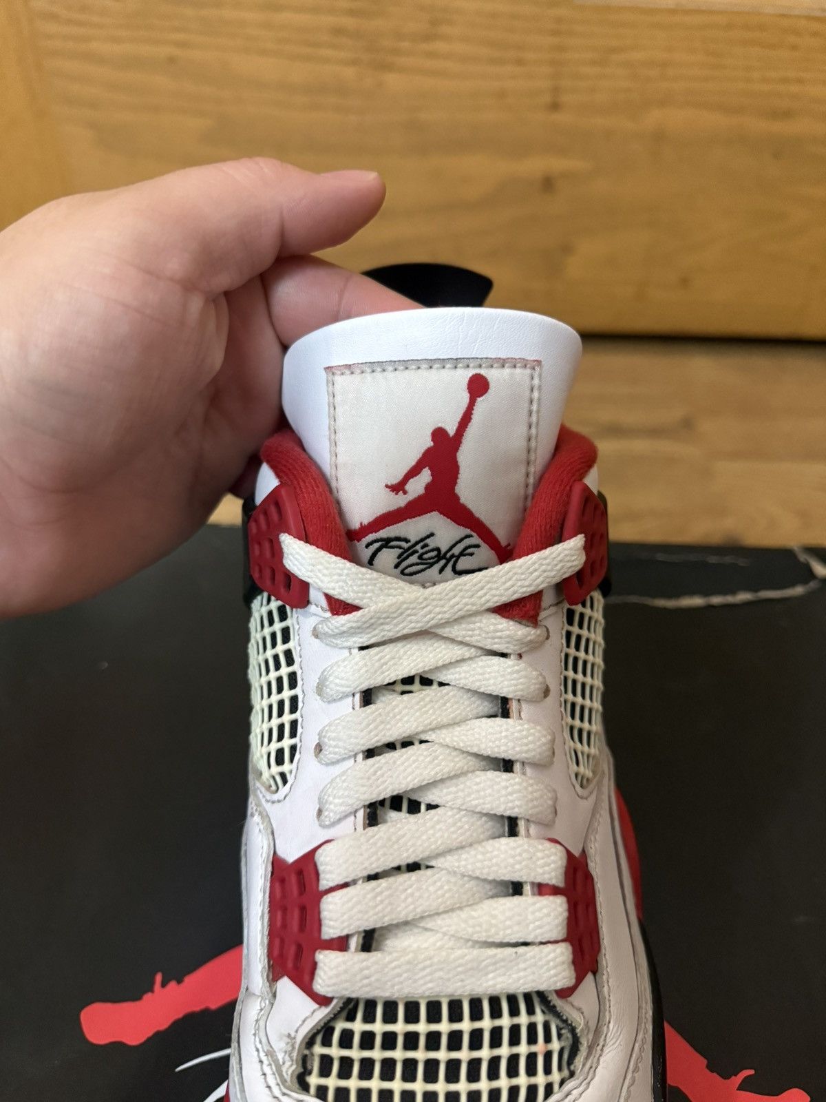 Jordan Brand Air Jordan 4 “Fire red” OG Size 7.5M Size US 7.5 / EU 40-41 - 5 Thumbnail