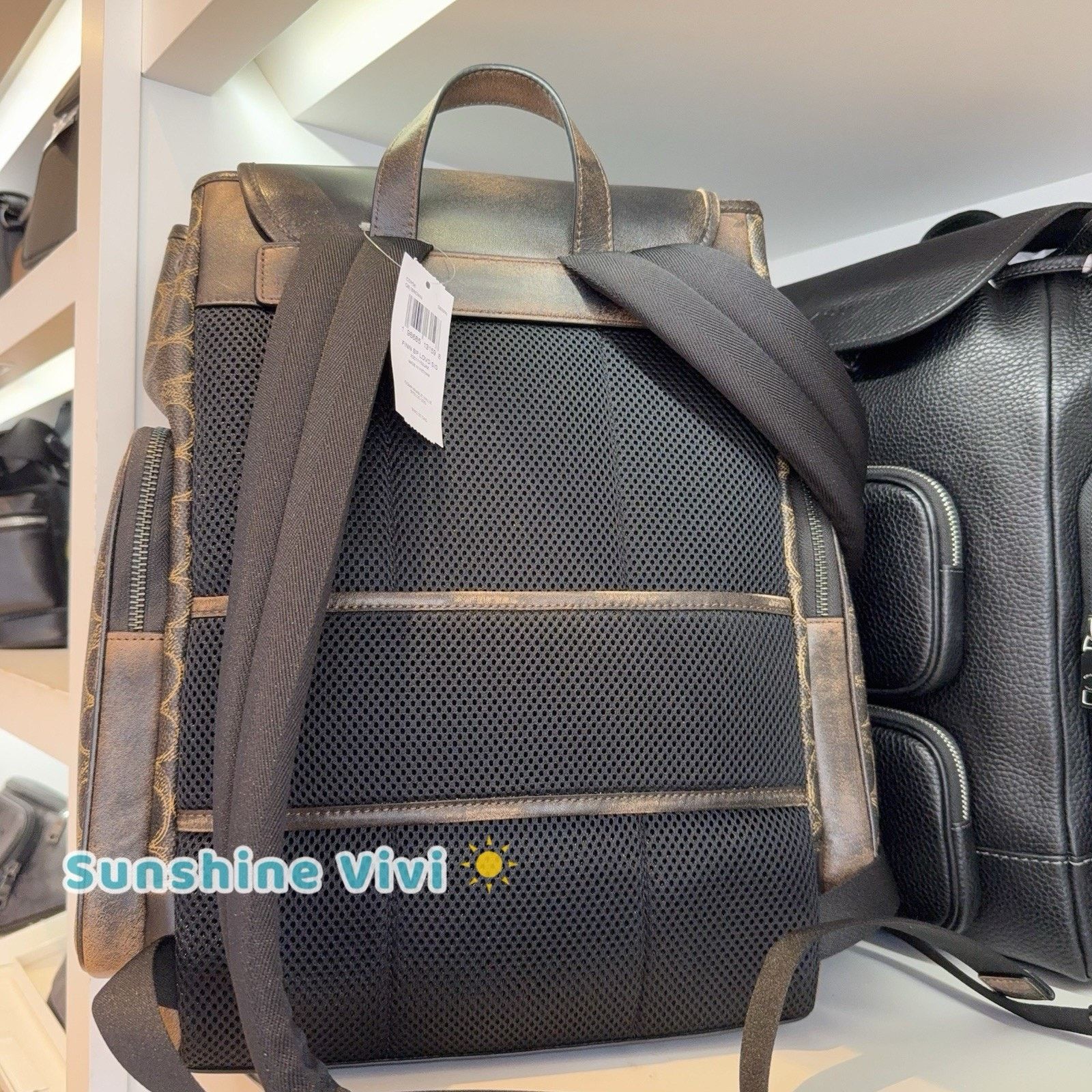 Coach NWT Coach Finn Backpack Loved Signature Gunmetal/Brown CDY56 Size ONE SIZE - 3 Thumbnail