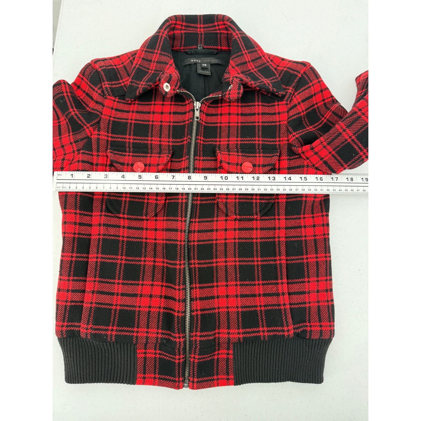 Marc Jacobs Marc Jacobs Wool Jacket Buffalo Plaid Size XS Y2K Vintage Size XS / US 0-2 / IT 36-38 - 14 Thumbnail