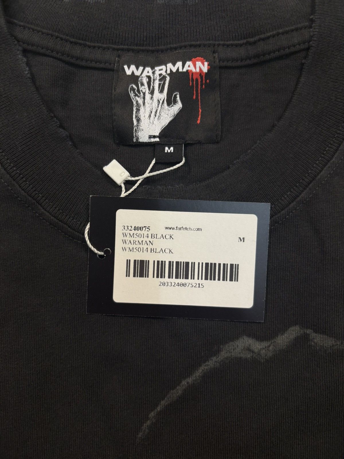 Vintage Warman Hugging Graphic T-Shirt, Washed Black Size US M / EU 48-50 / 2 - 6 Thumbnail