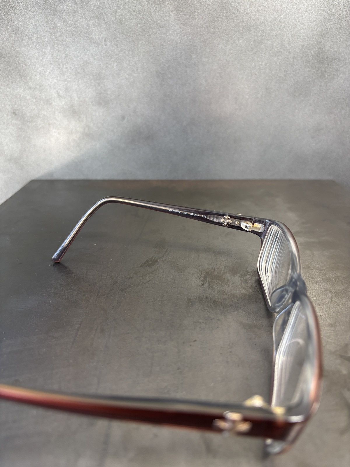 Nicole Miller Nicole Miller Carmine Glasses Frames Cross Stud Chrome Heart Size ONE SIZE - 10 Thumbnail