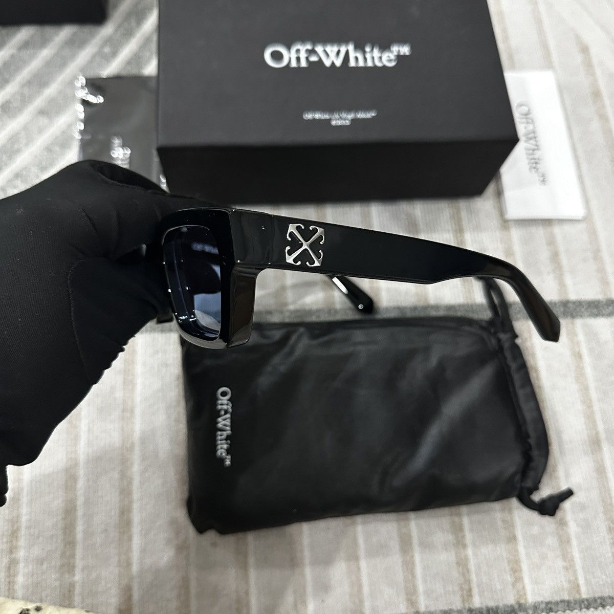 Off-White OFF WHITE VIRGIL BLACK LIGHT SUNGLASSES Size ONE SIZE - 5 Thumbnail