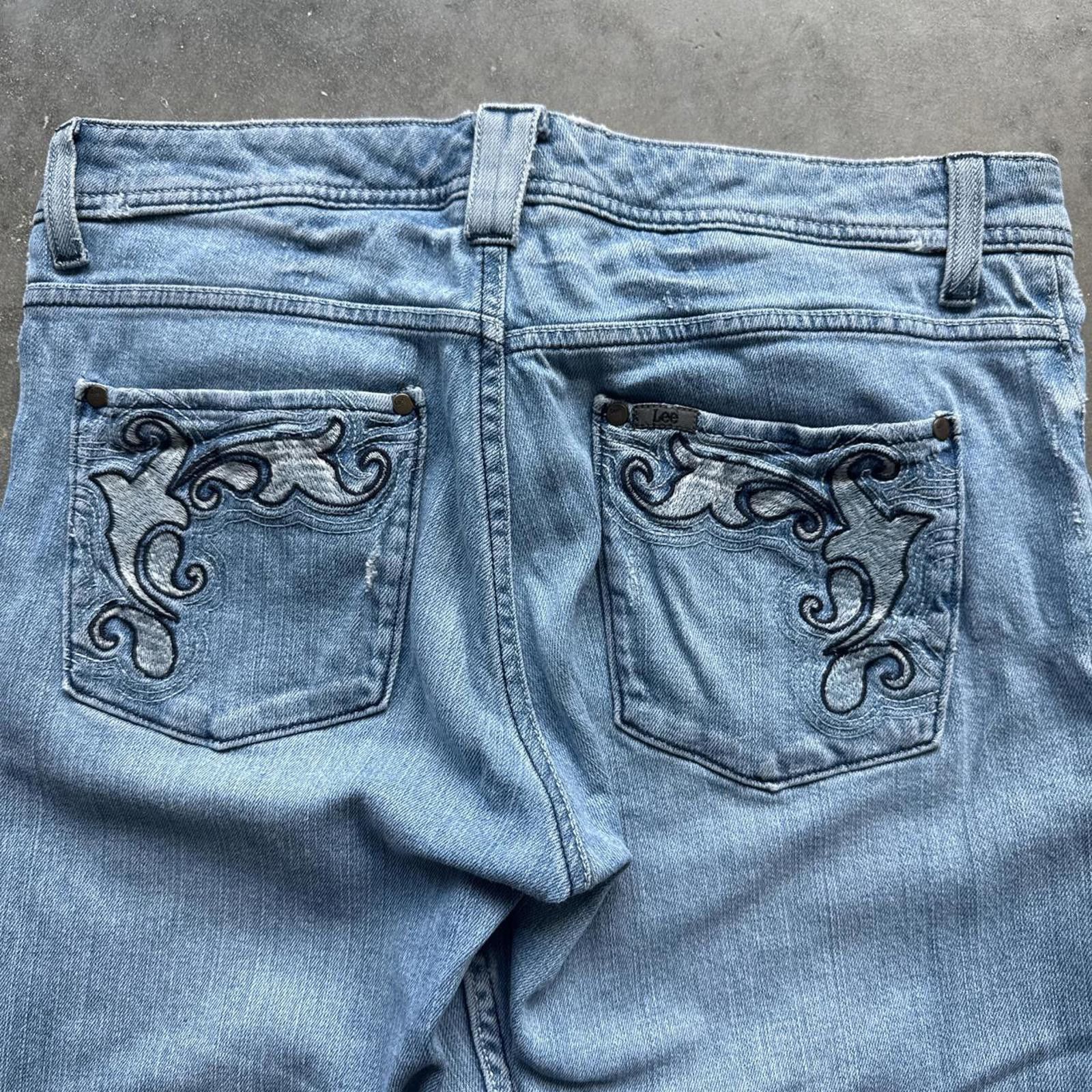 Lee Light Wash Vintage Denim Bootcut Jeans With Relaxed Fit Size 32" / US 10 / IT 46 - 4 Thumbnail