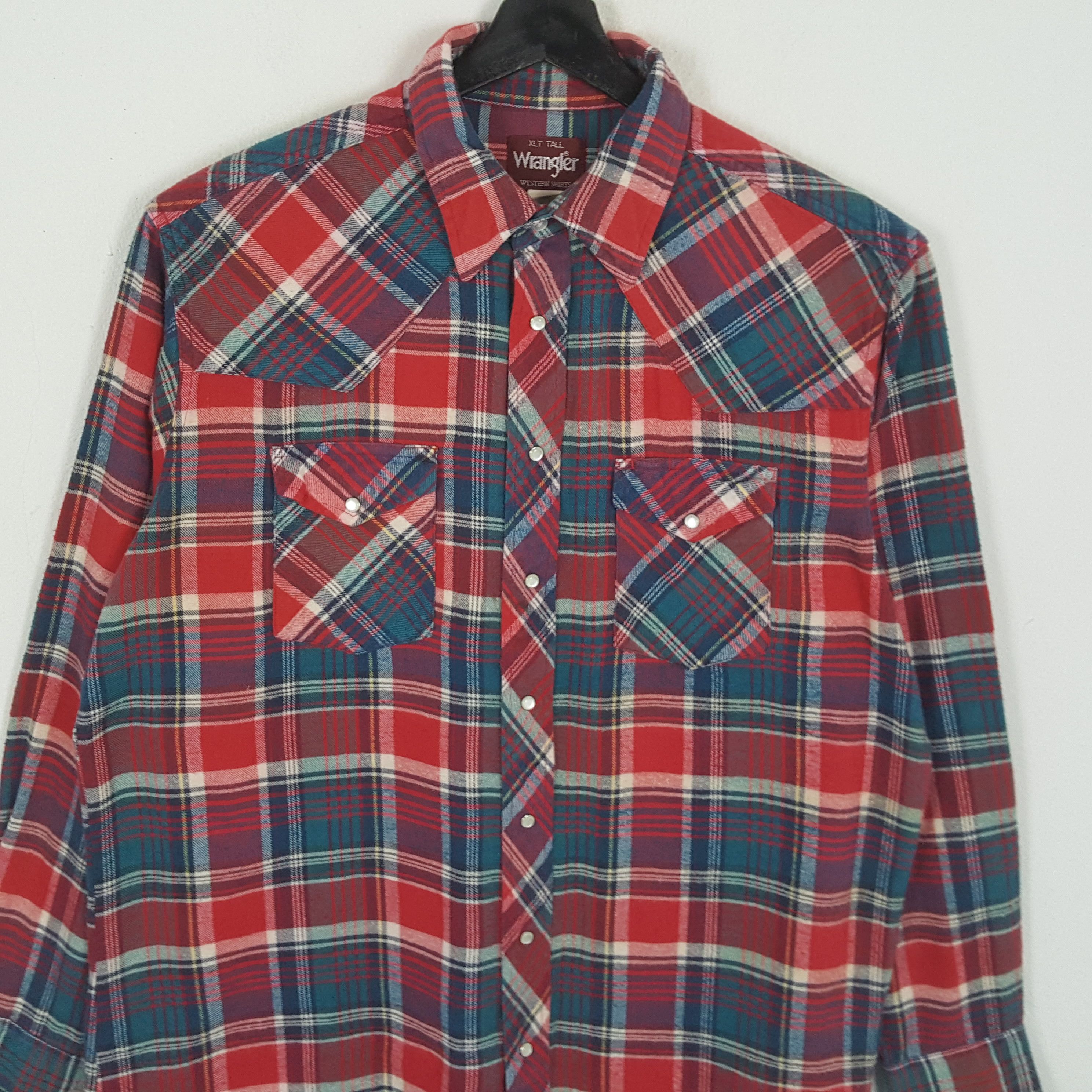 Vintage × Wrangler WRANGLER Classic Fashion Style Casual Shirt Size US XL / EU 56 / 4 - 2 Thumbnail