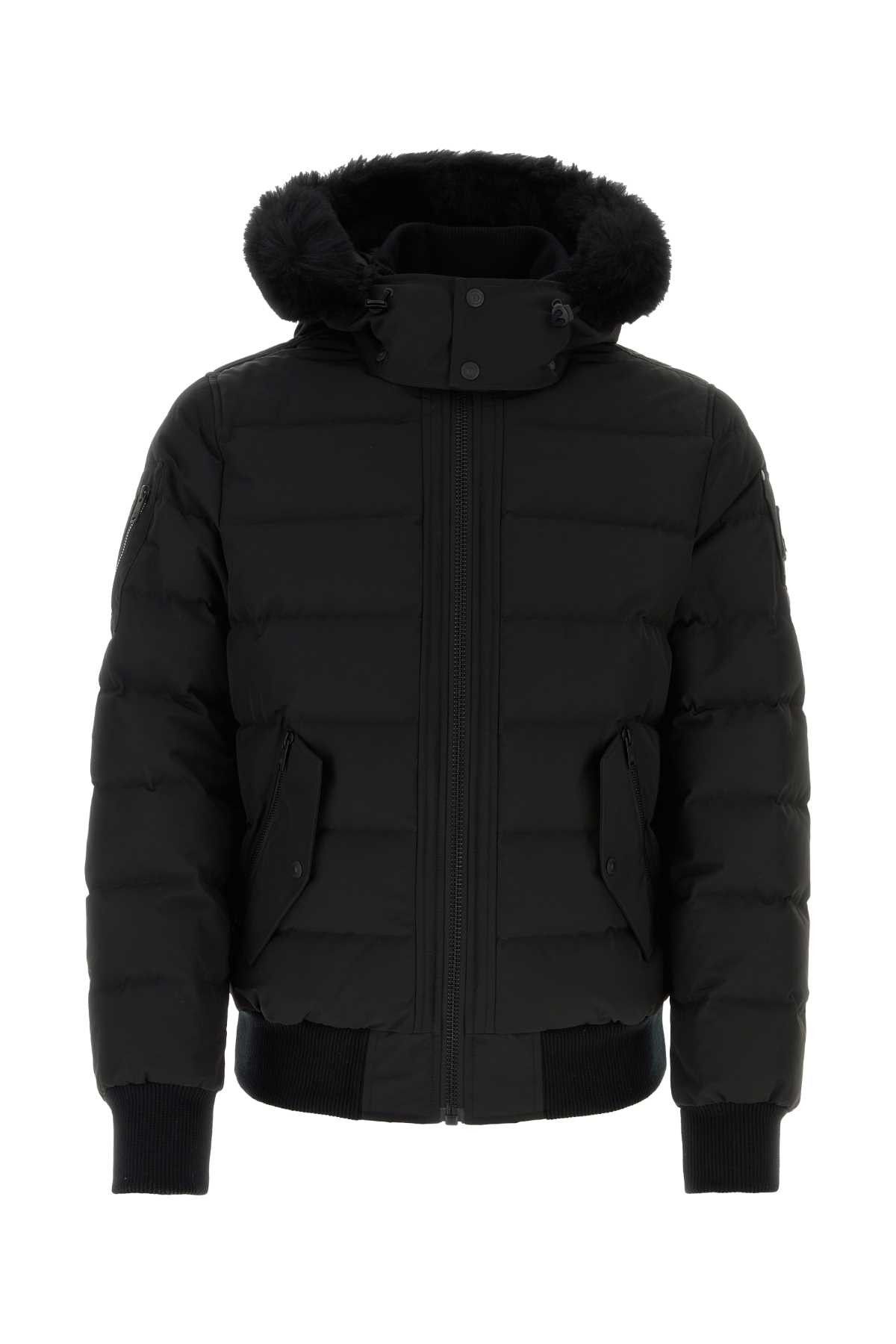 Moose Knuckles Black Polyester Down Jacket | Grailed